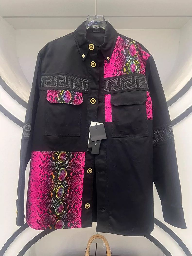 Versace Versace Snake Print Denim Jacket - dmc Size US L / EU 52-54 / 3 - 1 Thumbnail