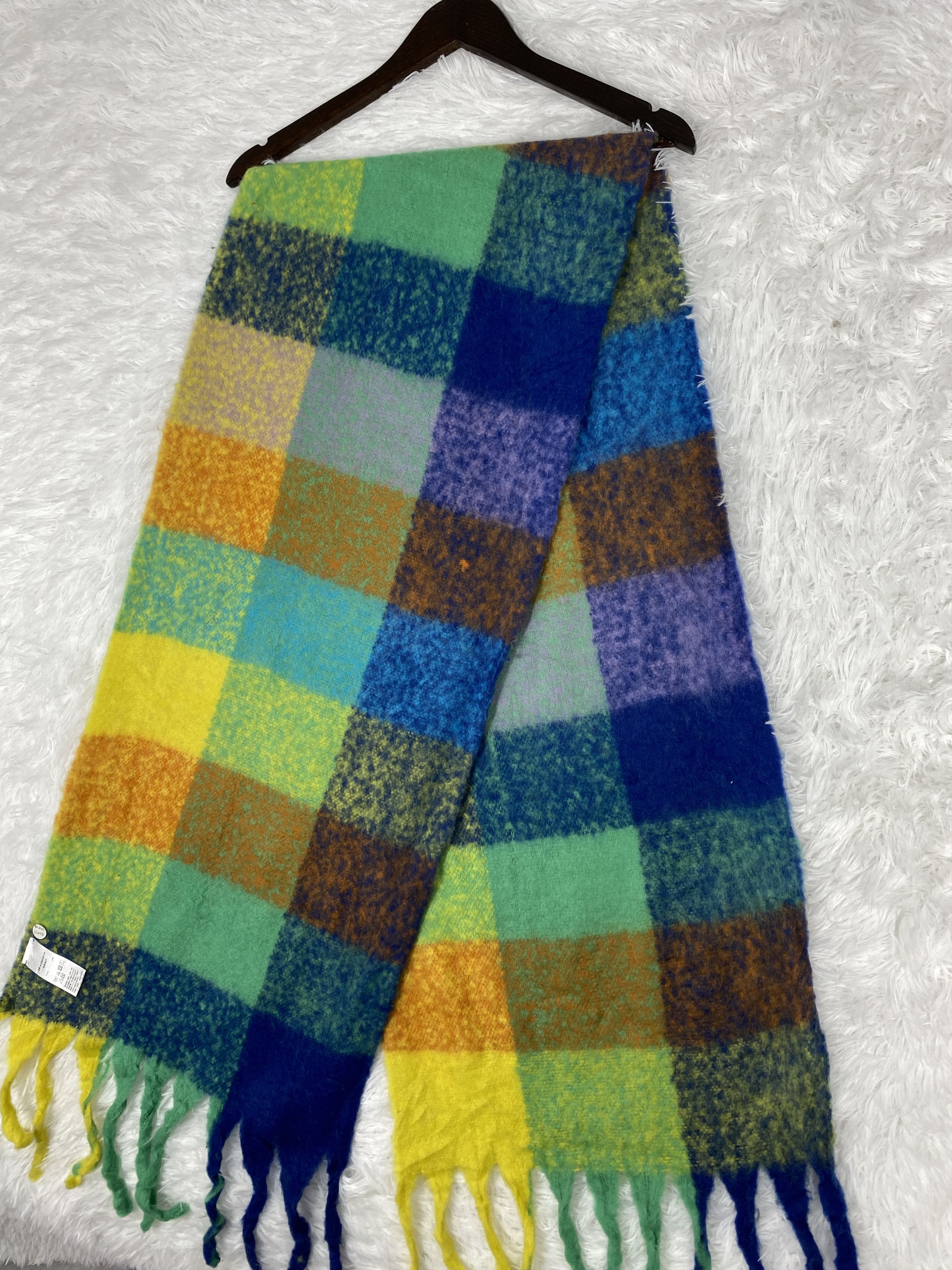 Japanese Brand Vintage Mohair Scarf / Muffler Neckwear PM0101 Size ONE SIZE - 5 Thumbnail