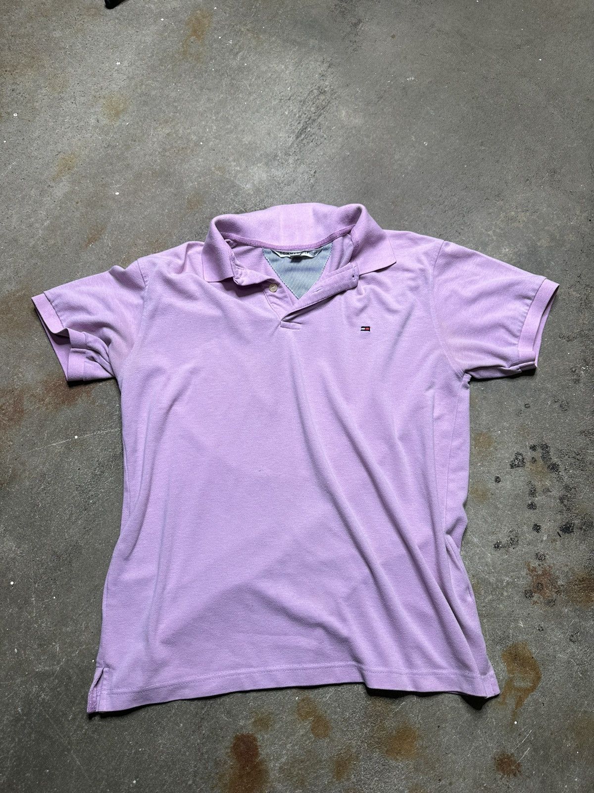 Tommy Hilfiger × Vintage Vintage light pink Tommy Hilfiger polo Size US M / EU 48-50 / 2 - 1 Thumbnail