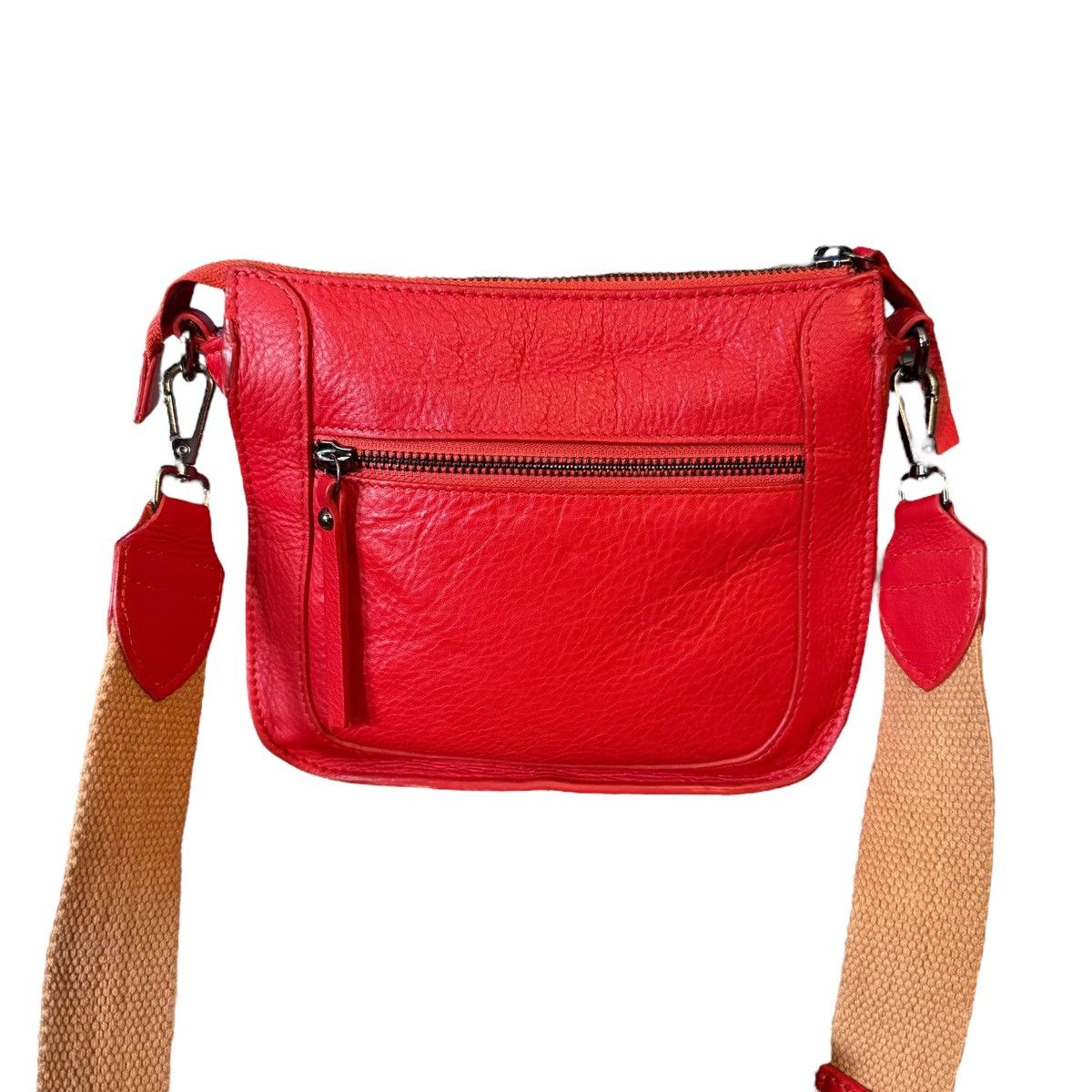 Vintage Vintage S.E.F New York small red leather crossbody bag Size ONE SIZE - 6 Thumbnail