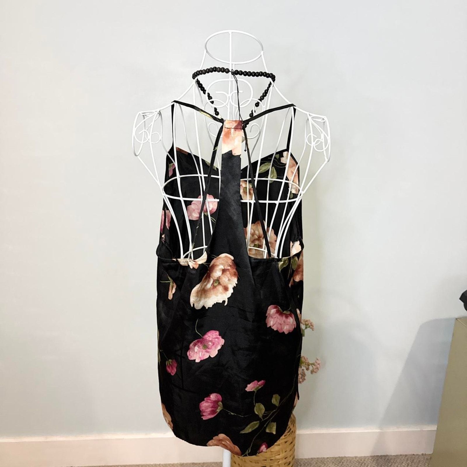 Other Rare vintage y2k black floral babydoll slip tank top Size L / US 10 / IT 46 - 5 Thumbnail