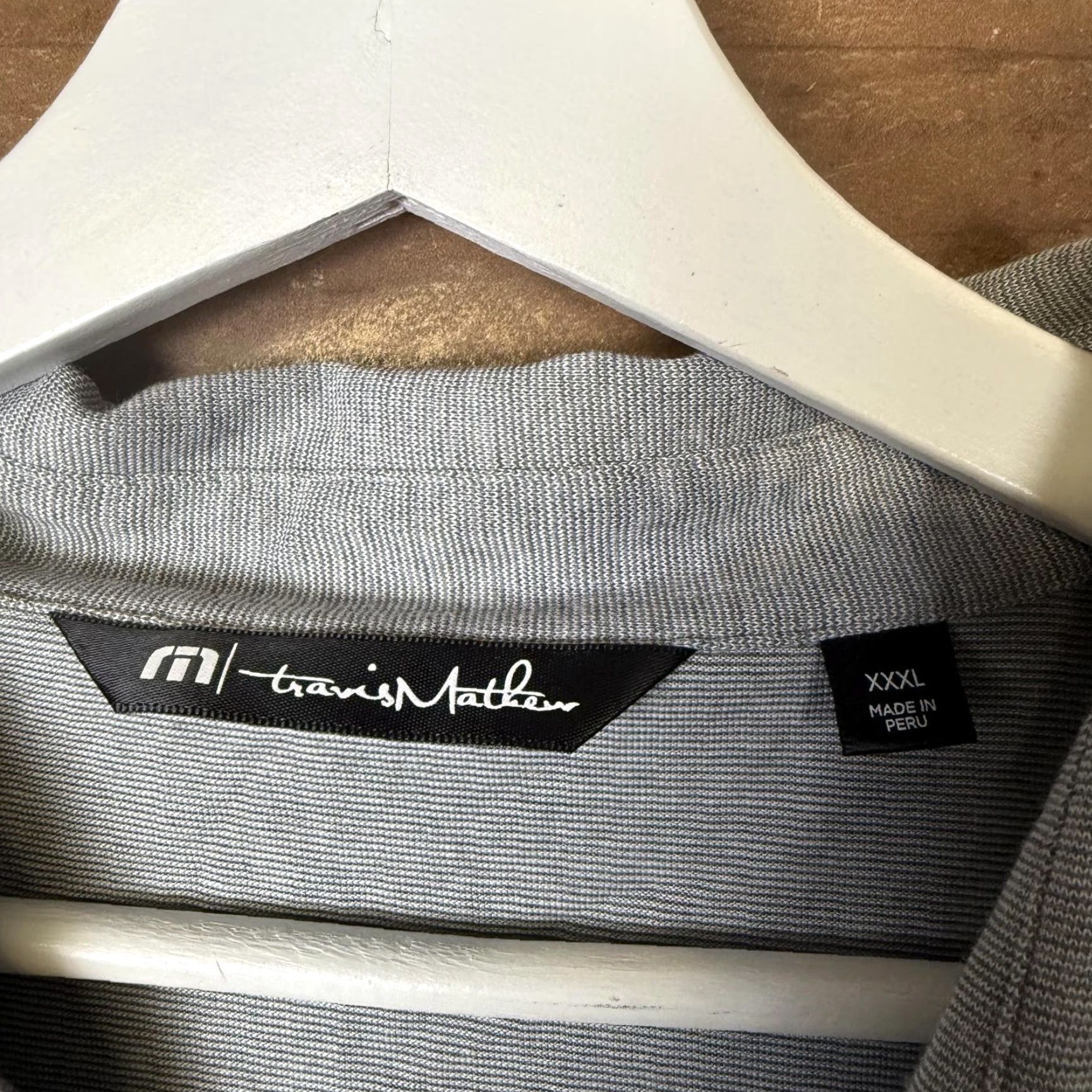 TravisMathew VINTAGE? Travis Mathew Short Sleeve Performance Polo Shirt Gray 3XL XXXL Men Shirt Mens 3XL Polo Shirts Size US XXL / EU 58 / 5 - 2 Thumbnail
