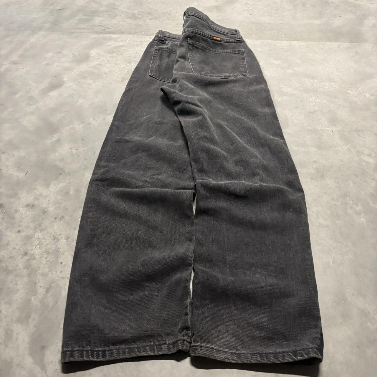 Japanese Brand × Vintage Crazy Vintage Y2K/2000s Faded Black Grunge Denim Jeans! Size US 32 / EU 48 - 4 Thumbnail