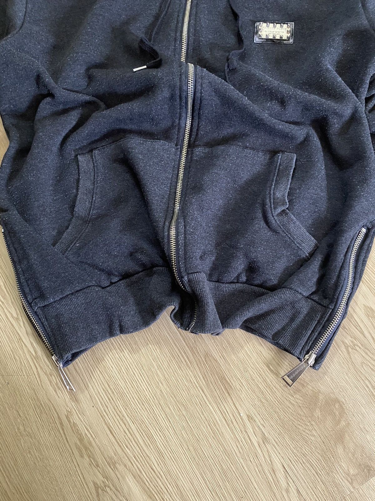 Designer × Vintage Phillip Plein Homme Hoodie Back Hit Big Logo Size US M / EU 48-50 / 2 - 8 Thumbnail