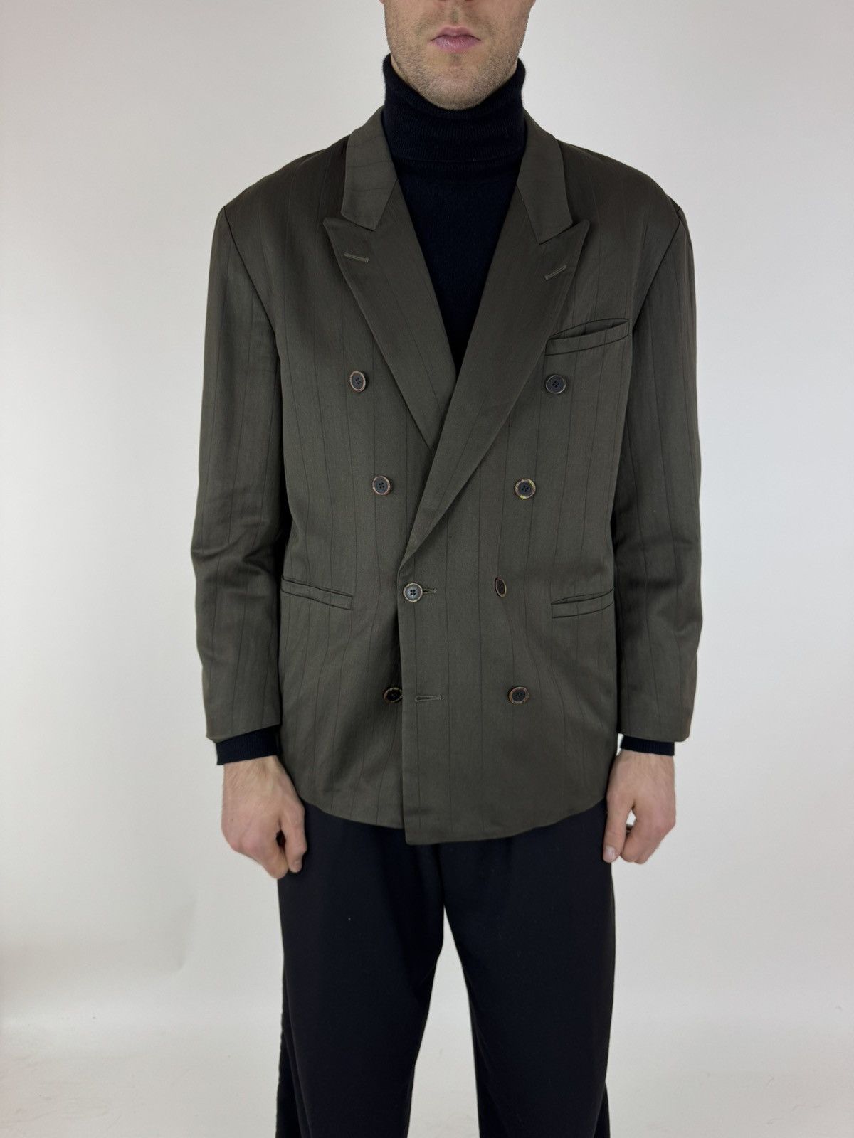 Vintage CESARE Bosseli sport blazer jacket Vintage double-breasted Size US 33 - 1 Thumbnail
