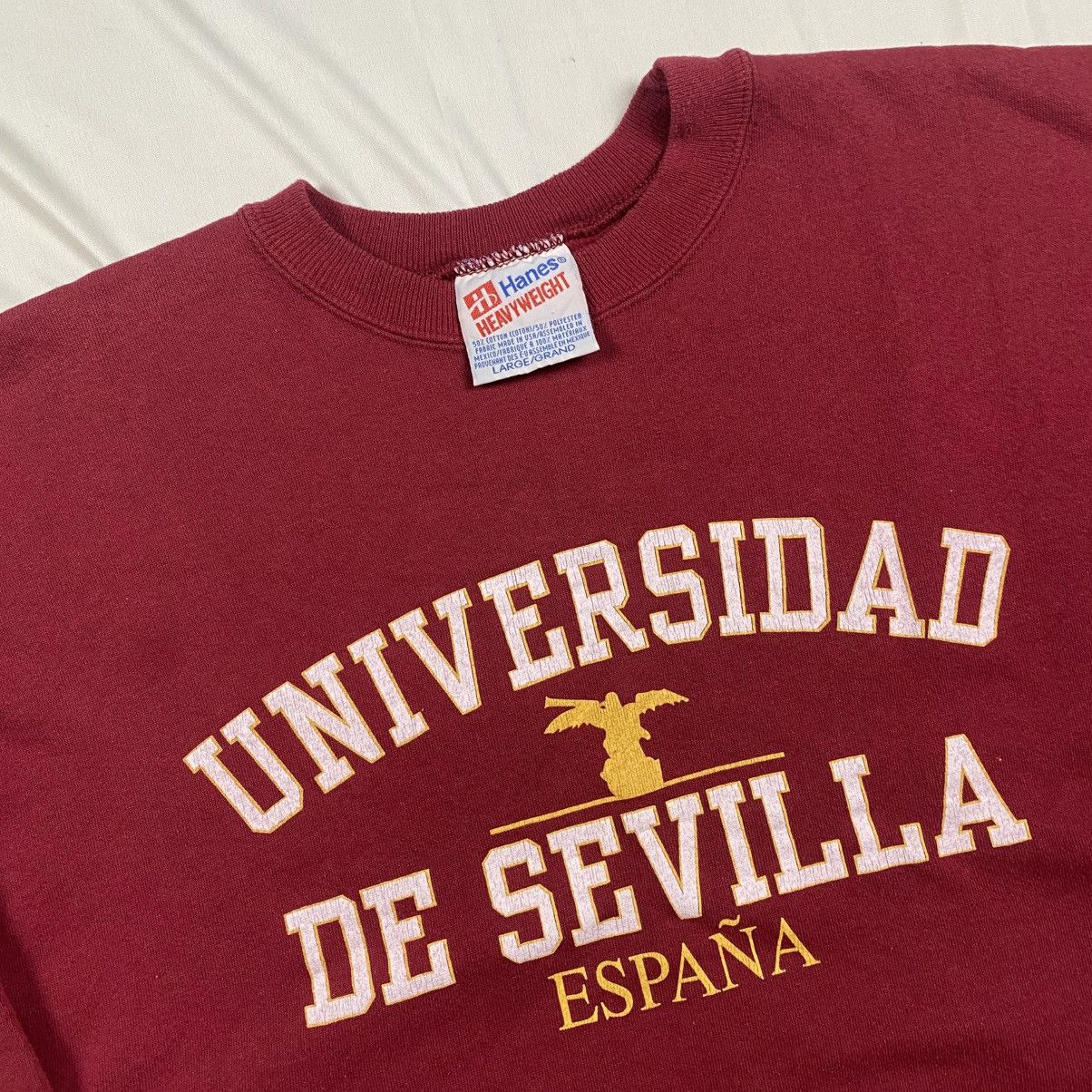 Vintage 90s Universidad de Sevilla Spain Uni Crewneck