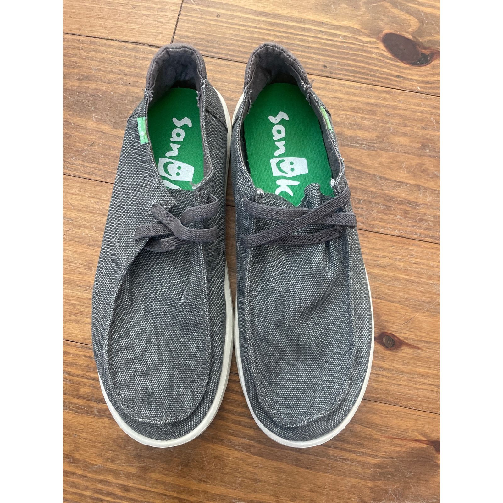 Sanuk Sanuk Men s Shaka Casual Gray Canvas Sneaker sz 8 Grailed