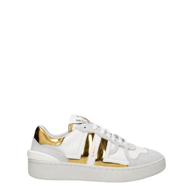 Lanvin ob1o1e1124 Fabric Sneakers in White Size US 10 / IT 40 - 1 Thumbnail