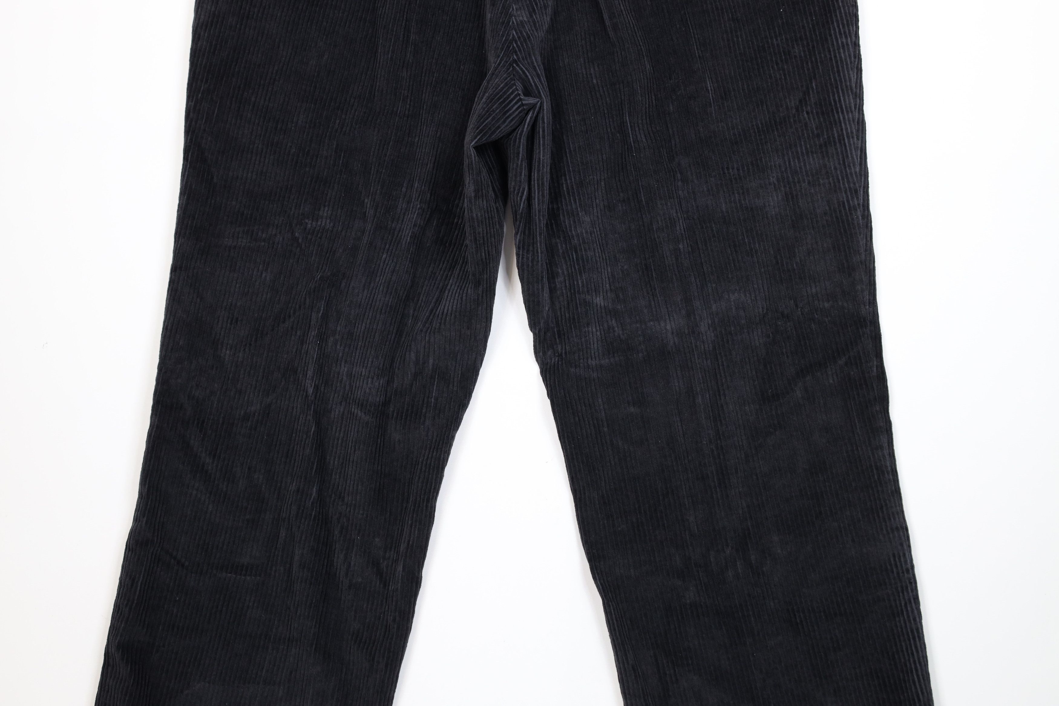 Lands' End Vintage 90s Lands End Corduroy Wide Leg Chino Pants Black Size US 38 / EU 54 - 11 Thumbnail