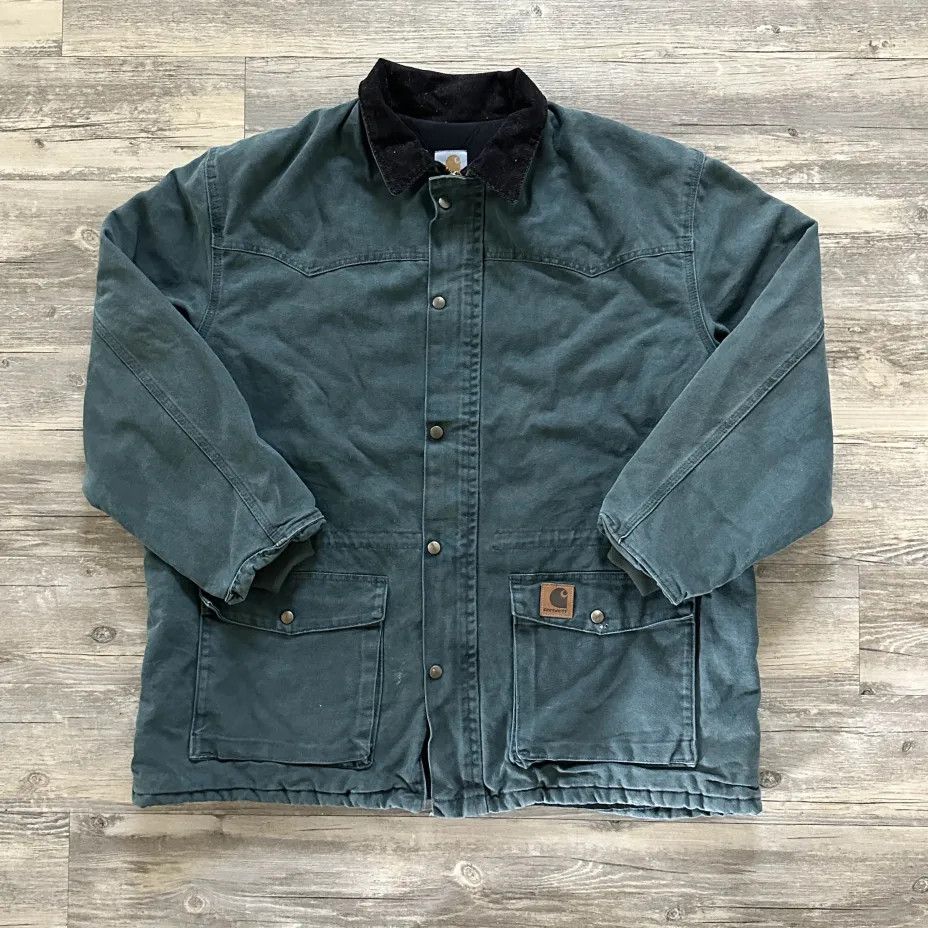 Carhartt Vintage Carhartt C08HTG Chore Barn Blanket Lined Coat Size US XL / EU 56 / 4 - 1 Thumbnail
