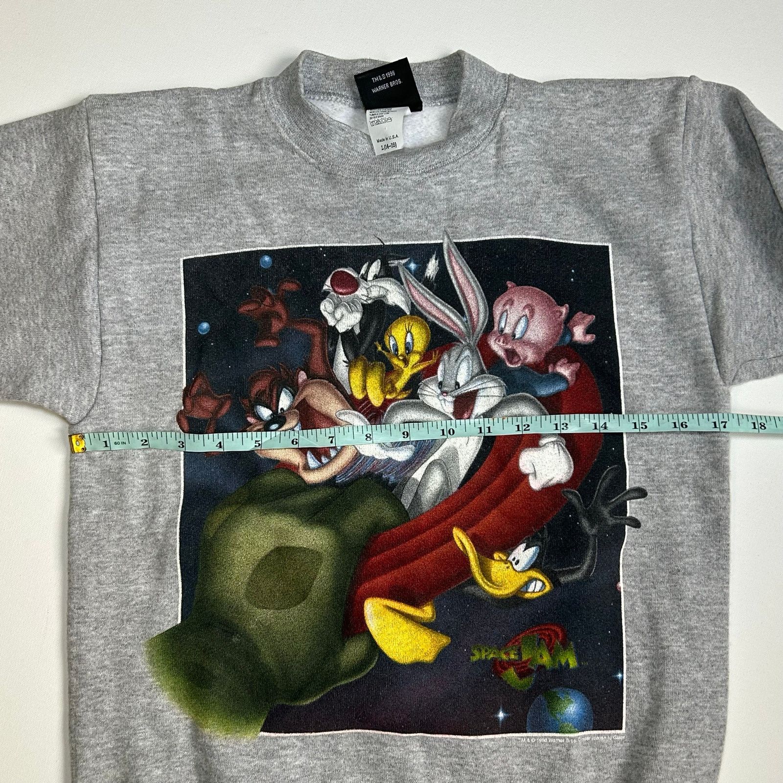 Vintage × Warner Bros Vintage 1996 Space Jam Crewneck Sweatshirt Warner Bros USA Size US XS / EU 42 / 0 - 10 Thumbnail