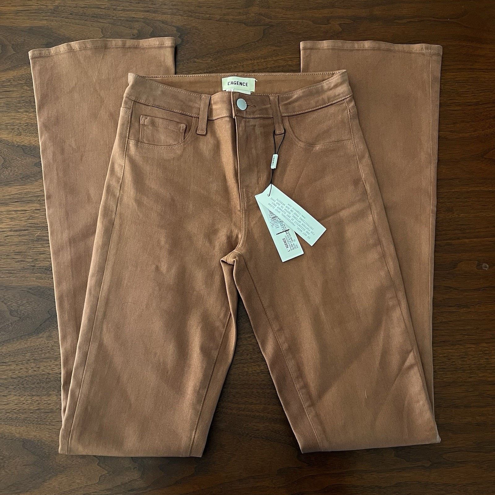 L'AGENCE L’Agence (25) Selma High Rise Baby Bootcut Coated Pants Size 25" / US 0 / IT 36 - 7 Thumbnail