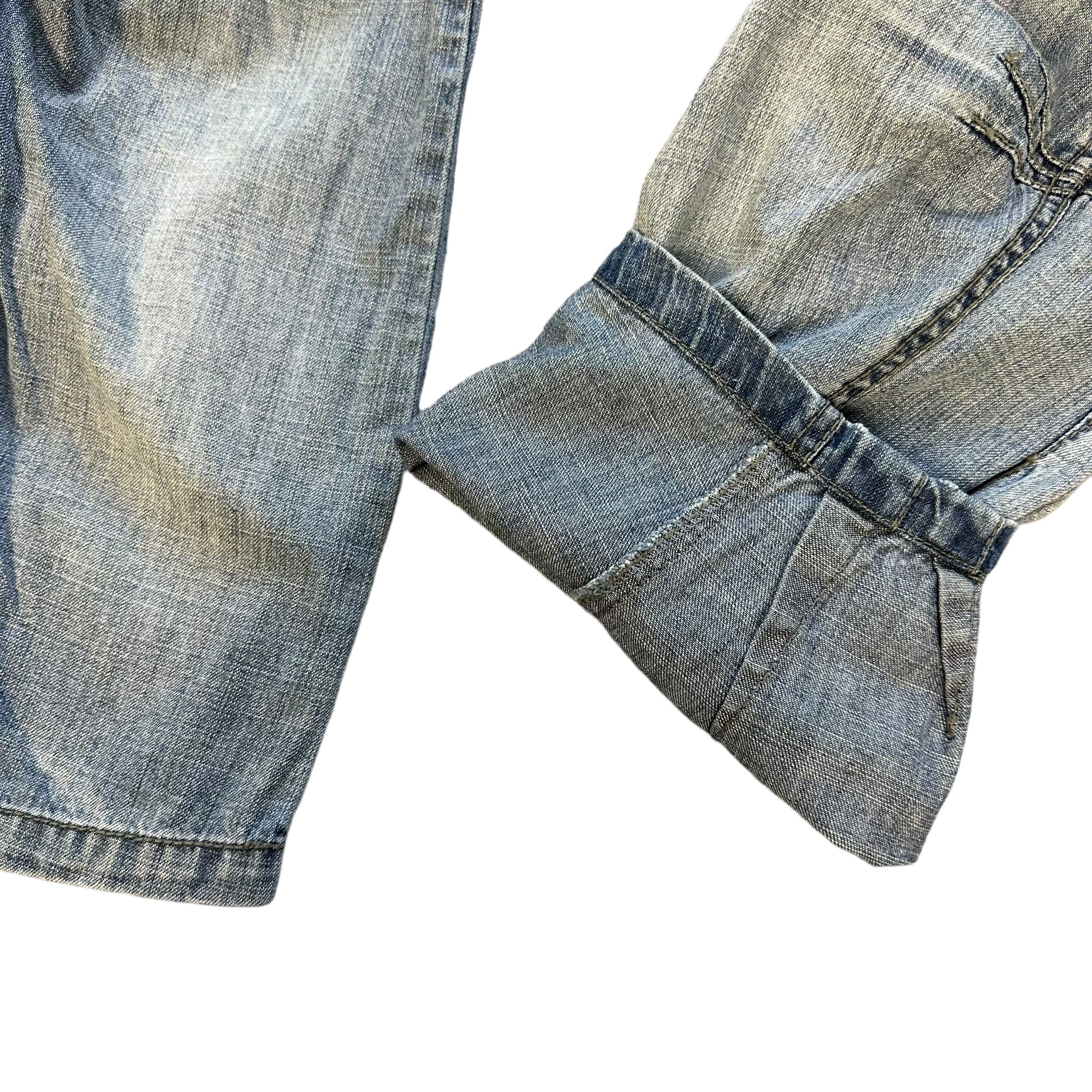 Vintage Blue Willi's Denmark Washed Cargo Jean Pant #A32-0734 Size 29" - 7 Thumbnail