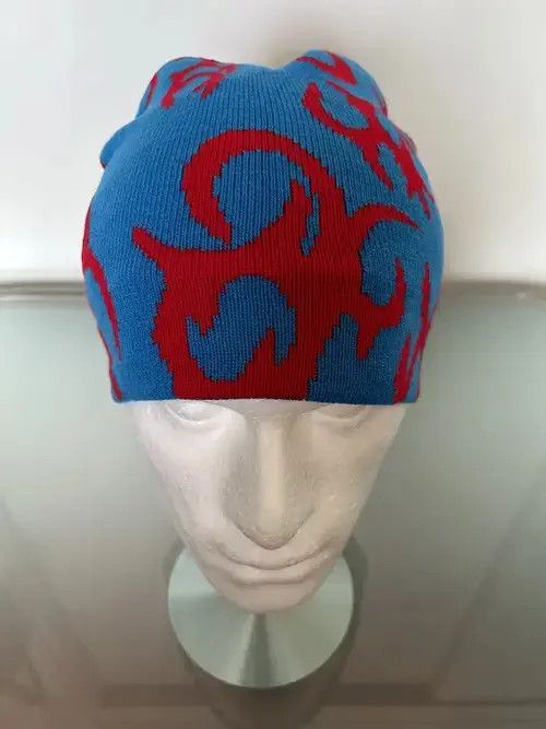 Other Y2K Fire Beanie (blue + red) Size ONE SIZE - 2 Thumbnail
