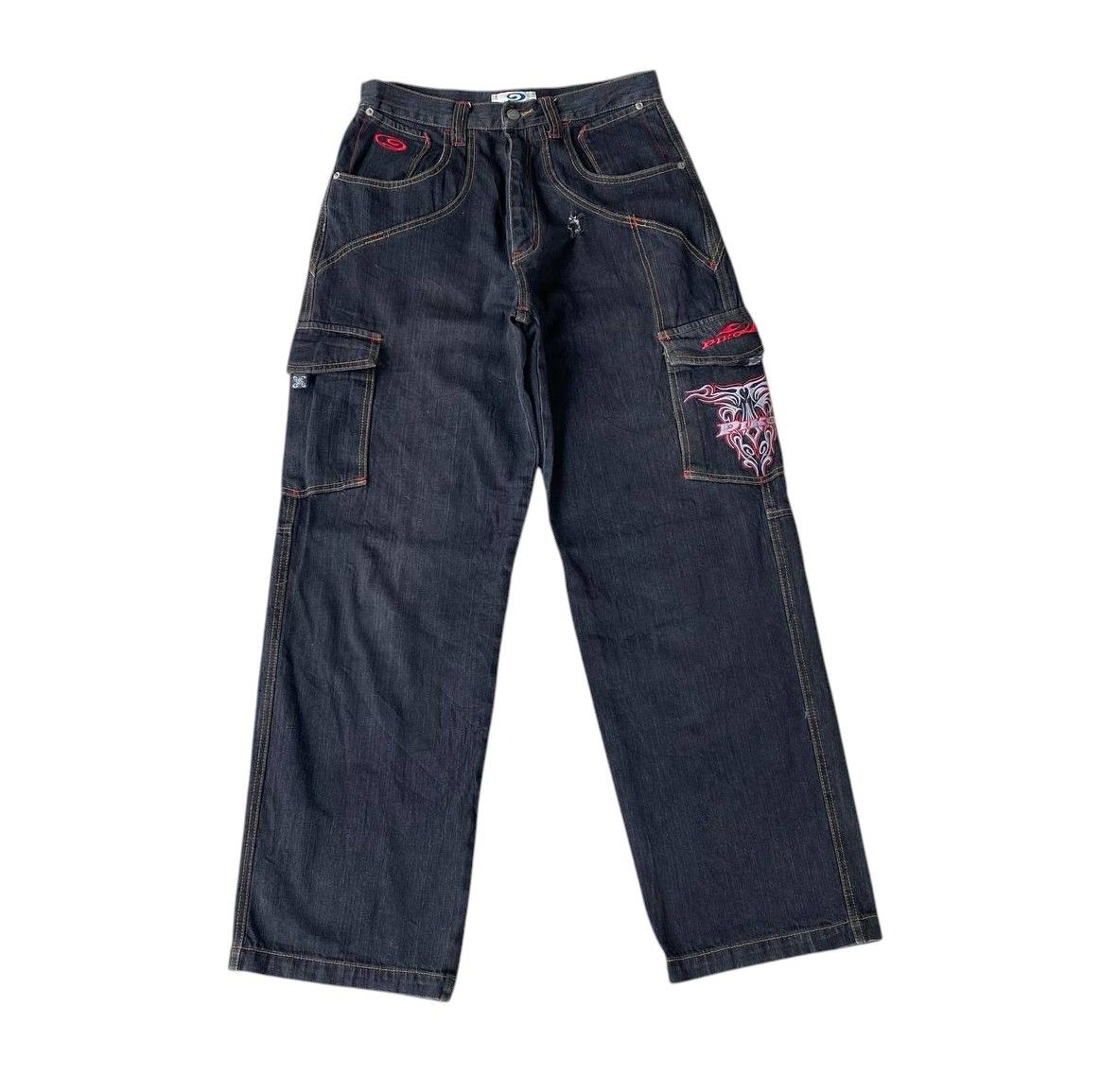 Japanese Brand BINDING OFFER🔥BAGGY Y2K PIKO LOOSE W29X30.5" JNCO STYLE Size US 29 - 2 Thumbnail