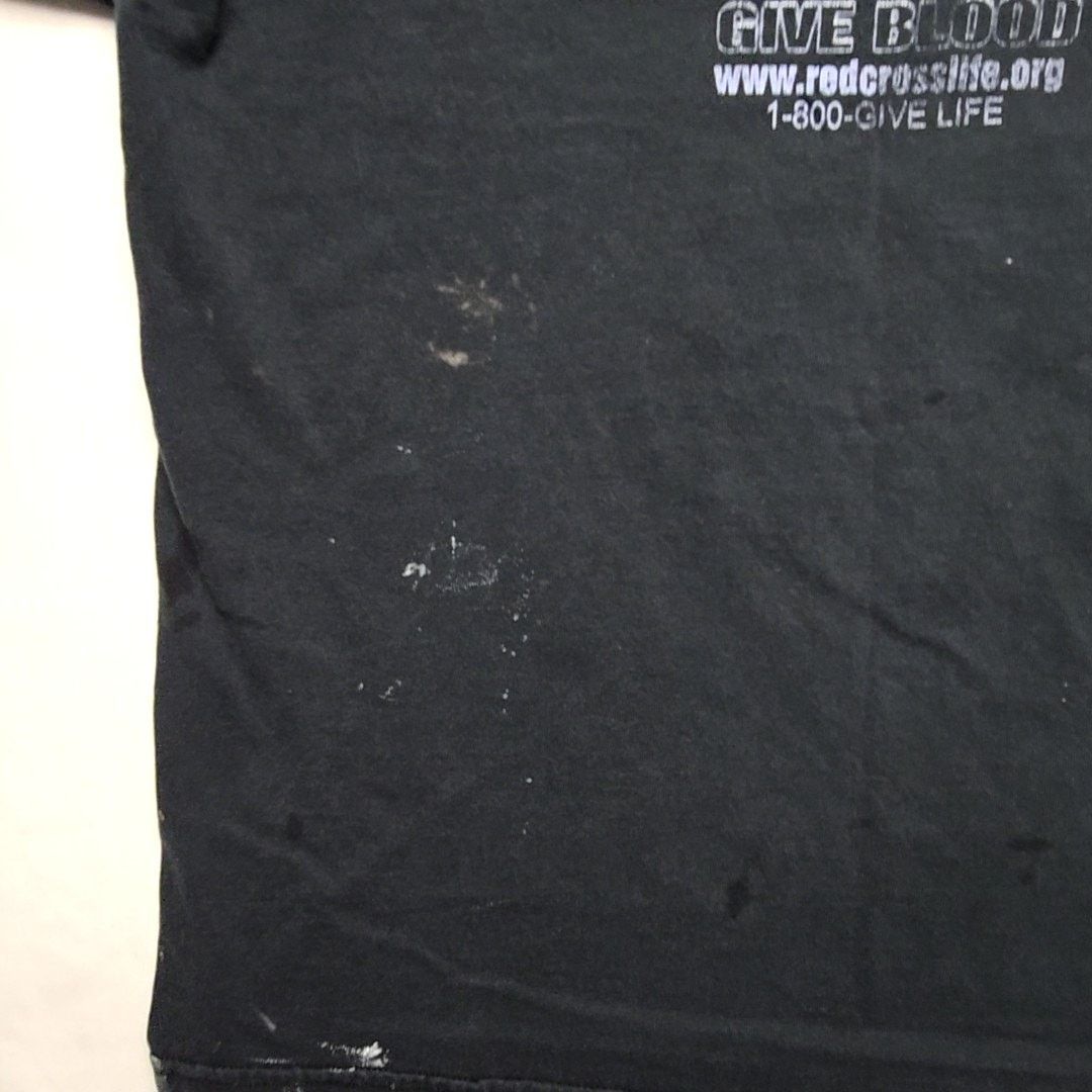 Jerzees Vintage American Red Cross Motor Black Paint Splatter XL Tee Size US XL / EU 56 / 4 - 5 Thumbnail