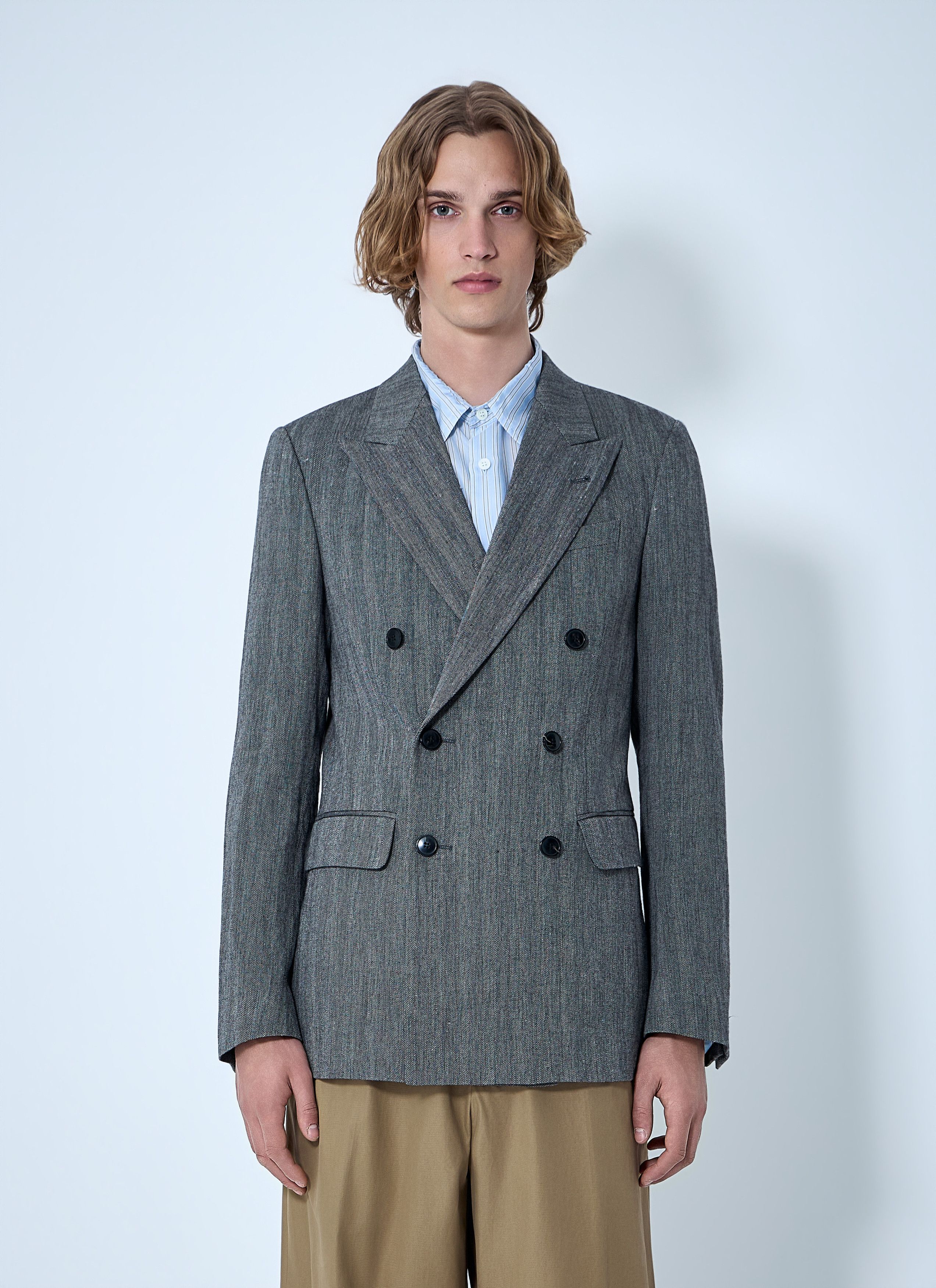 Dries Van Noten Double-Breasted Blazer Size US L / EU 52-54 / 3 - 1 Thumbnail