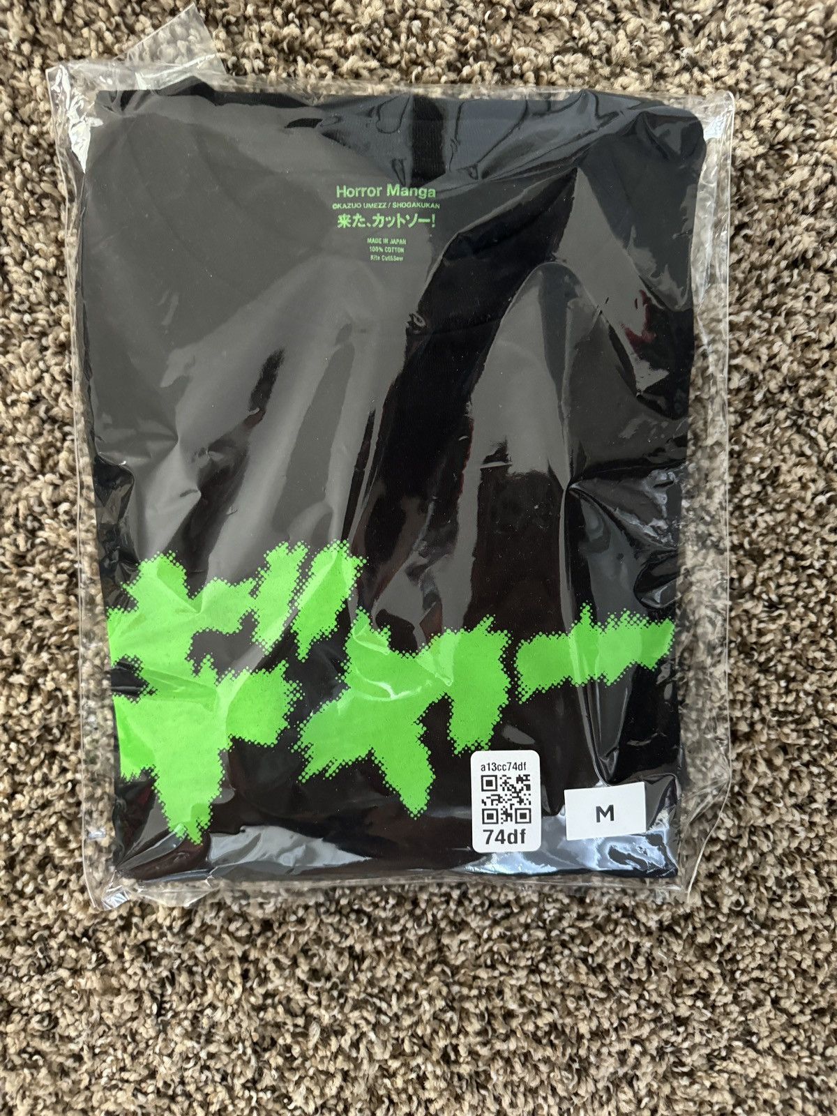 image of G O A T Crew Goat Exclusive Kazuo Umezu God’S Left Hand Longsleeve in Black, Men's (Size Medium)