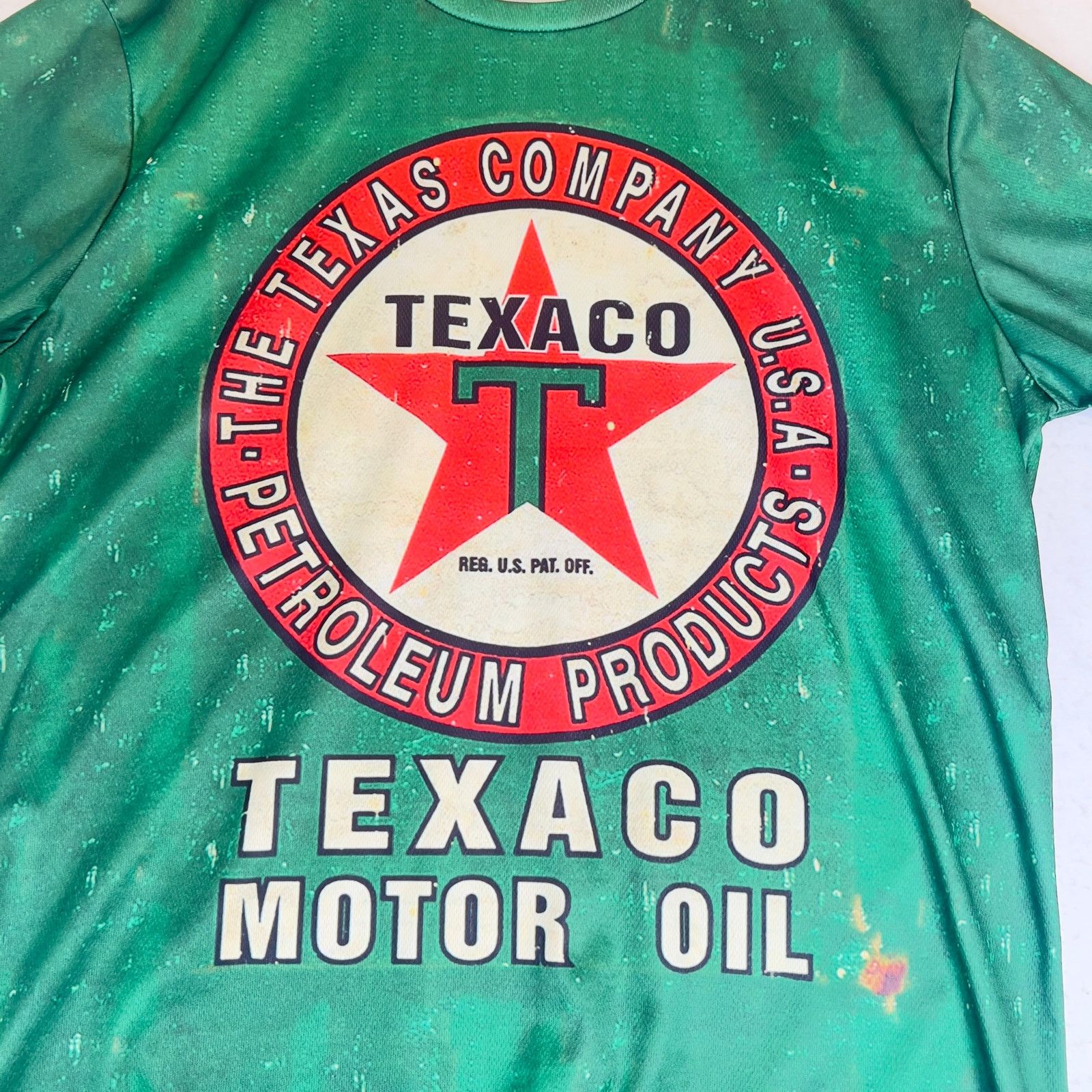 Other Texaco Motor Oil Retro Green Graphic Pullover Shirt Large Size US L / EU 52-54 / 3 - 3 Thumbnail