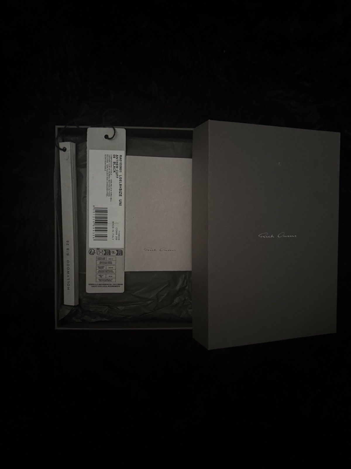 Rick Owens Rick Owens bull cuff bracelet SS25 bull leather Anthem cuff Size ONE SIZE - 3 Thumbnail