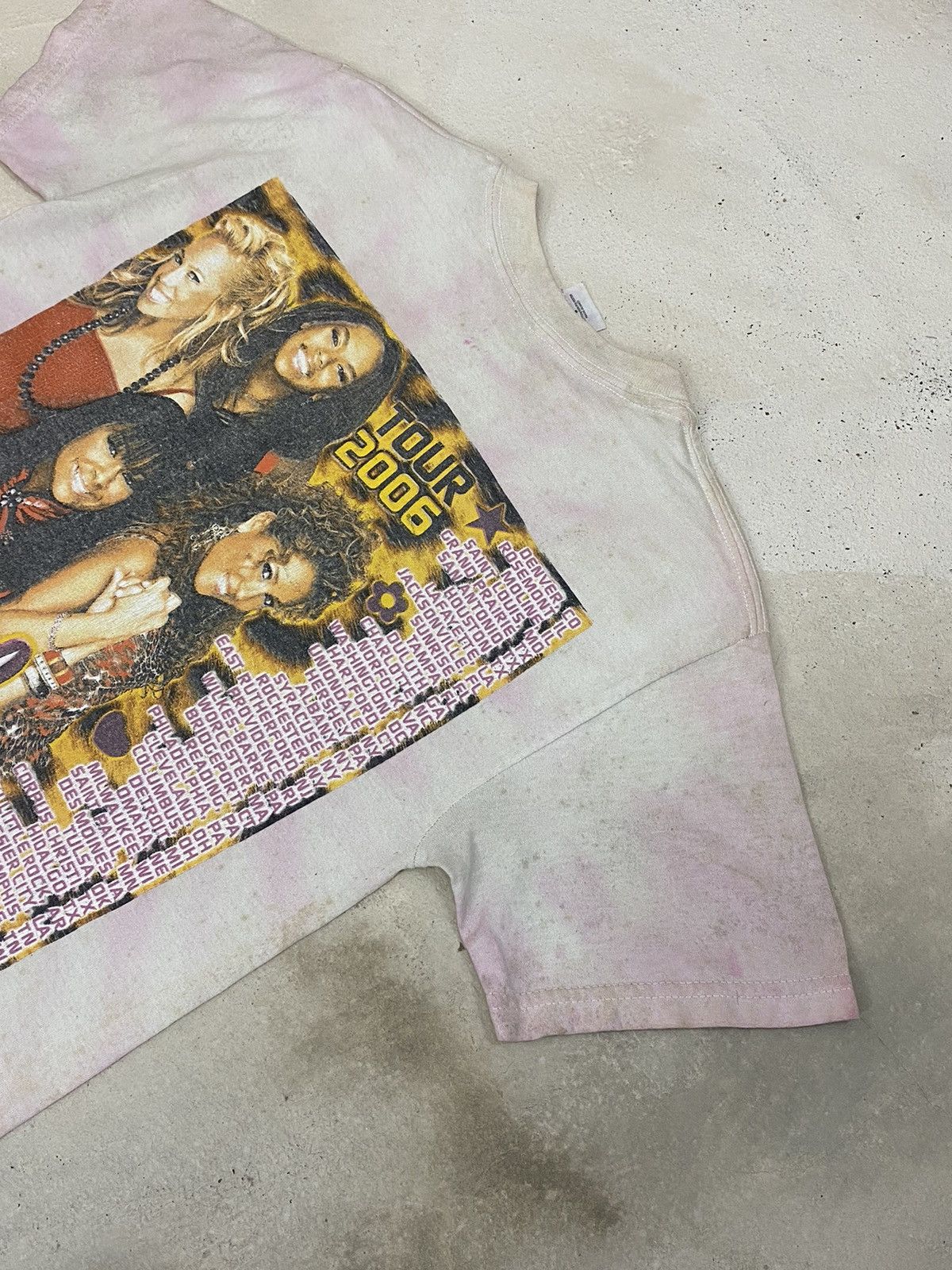 Band Tees The Cheetah Girl Band Y2k Tour Tee Art Tie Dye Dirty Thrash Size US S / EU 44-46 / 1 - 10 Thumbnail