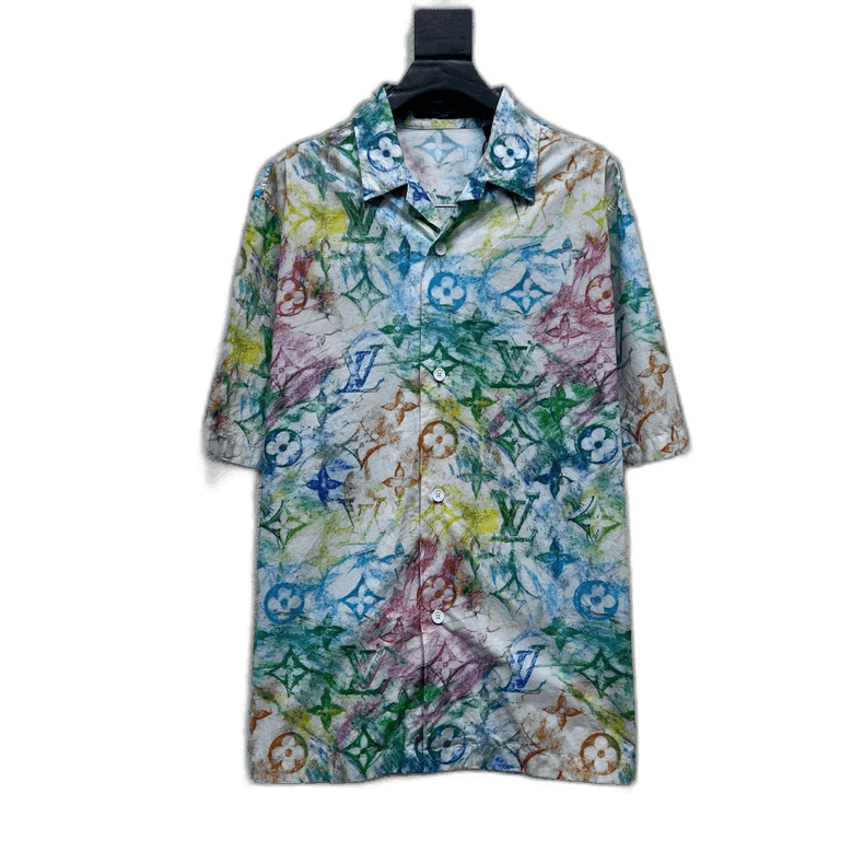 Louis Vuitton LOUIS VUITTON Crayon Logo Short Sleeve Shirt Size US XL / EU 56 / 4 - 1 Thumbnail