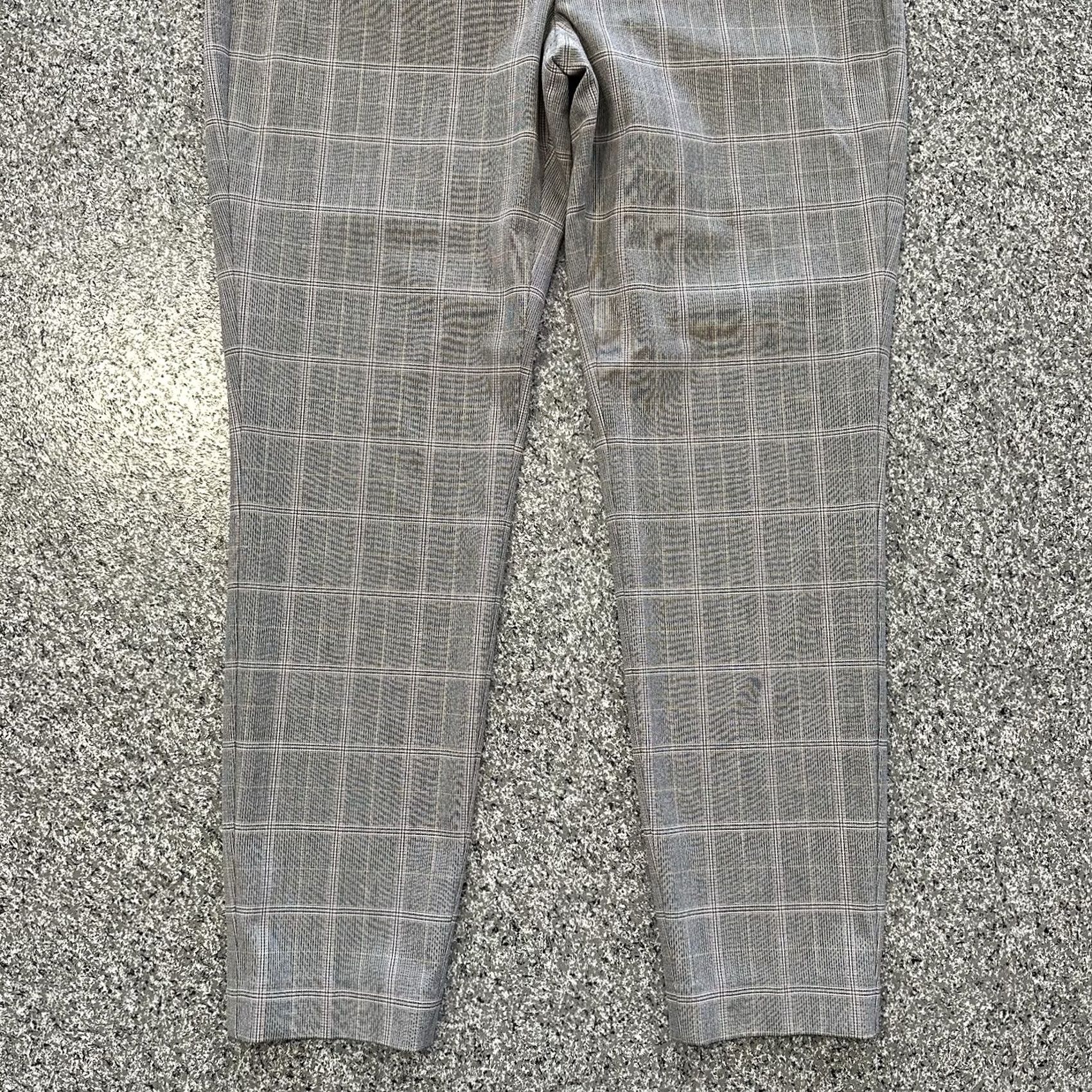 Express Express Editor Pants Womens 4S 29x25 High Rise Skinny Plaid Gray Office Dress Pants Womens Size 27" / US 4 / IT 40 - 3 Thumbnail