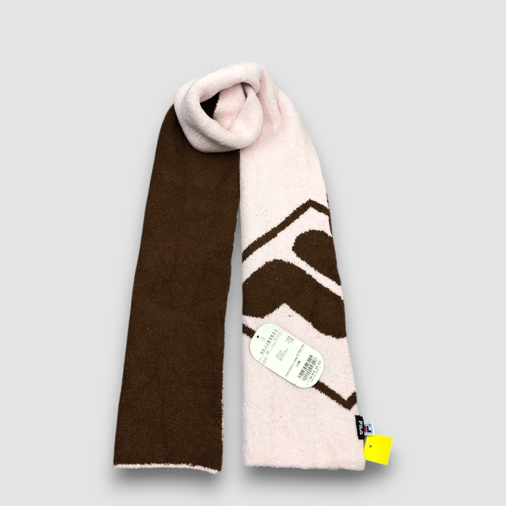 BNWT Vintage Fila Scarf Muffler Fleece Wool Scarves