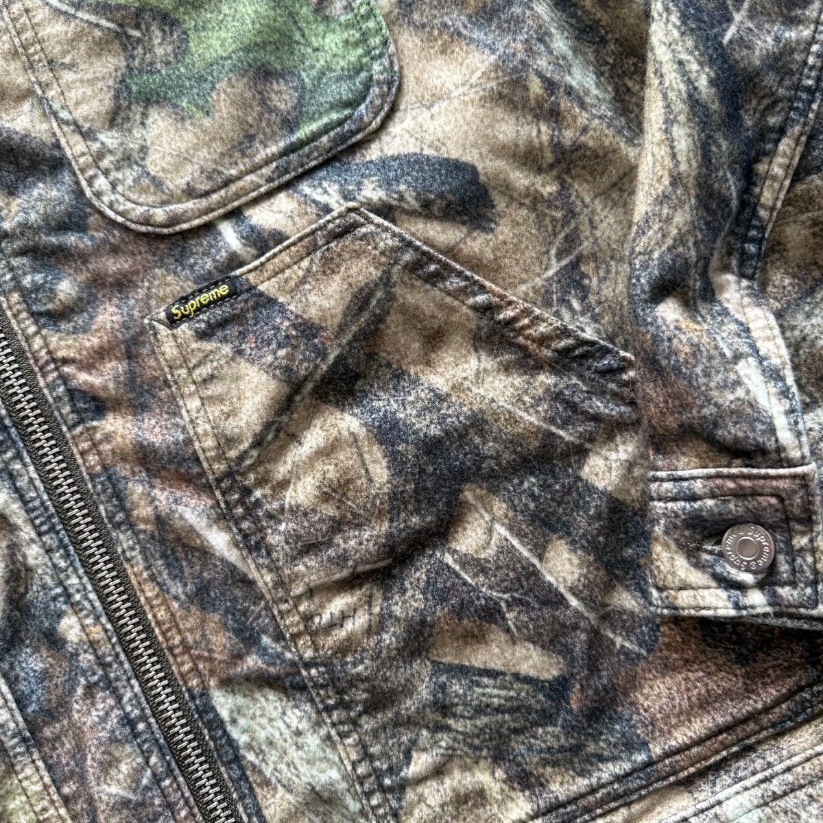 Supreme FW23 Camo Moleskin Work Jacket Size US M / EU 48-50 / 2 - 7 Thumbnail