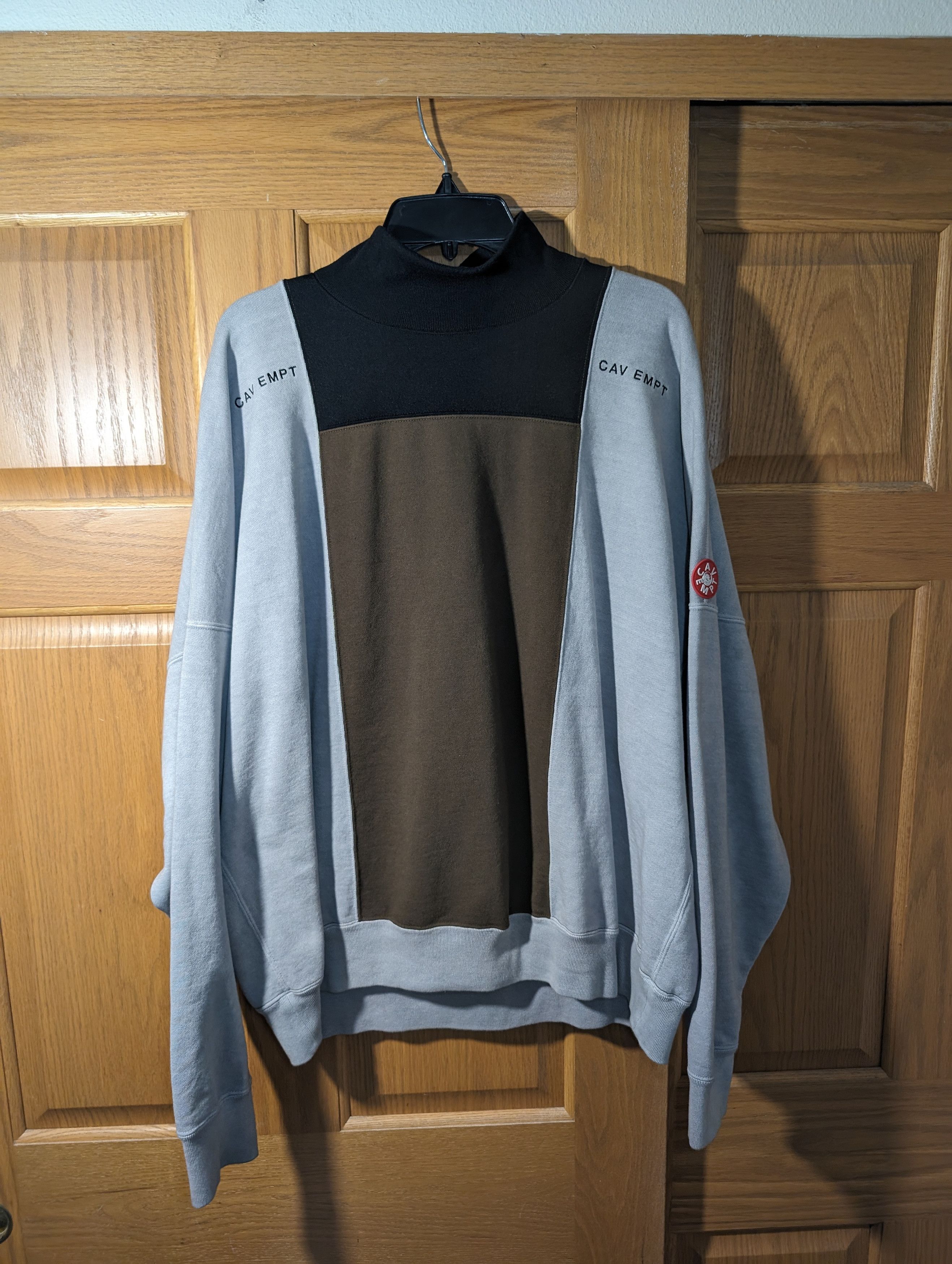 Cav Empt Cav Empt Colorblock Mock Neck Pullover Sweatshirt Size US XL / EU 56 / 4 - 1 Thumbnail