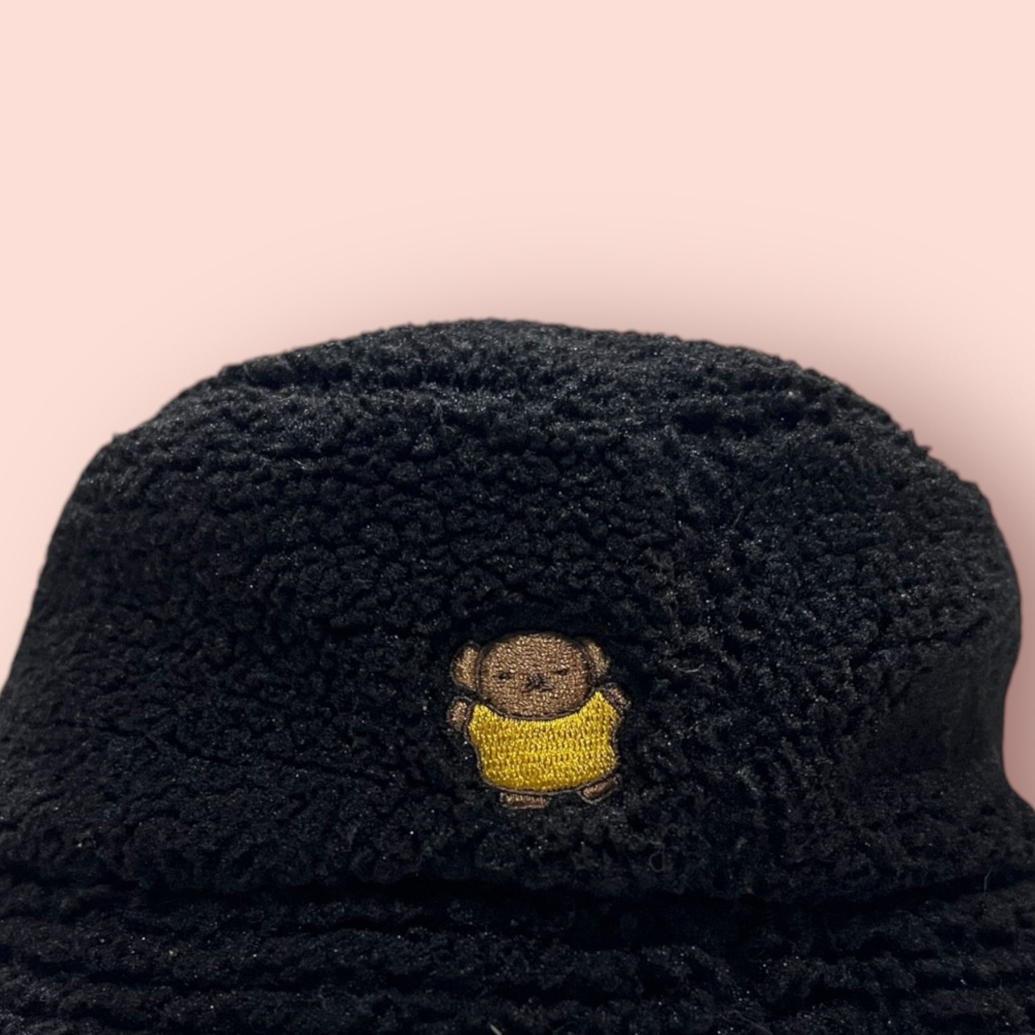 Anime × Cartoon Network × Japanese Brand EMBROIDERED MIFFY BEAR LOGO FLUFFY FLEECE BUCKET HAT Size ONE SIZE - 2 Thumbnail