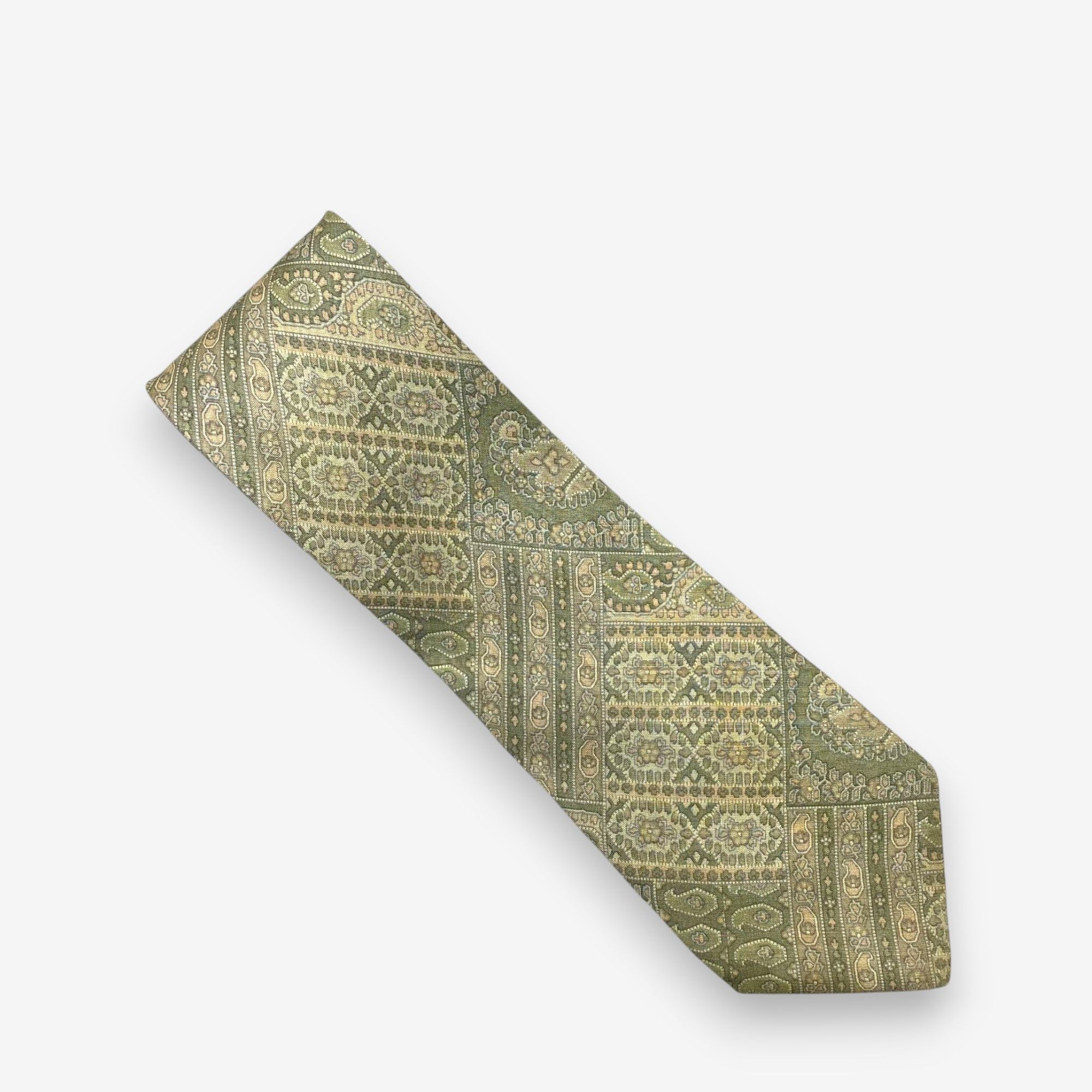Japanese Brand Vintage Yves Saint Laurent SILK Necktie Cravate Pure Silk Size ONE SIZE - 2 Thumbnail