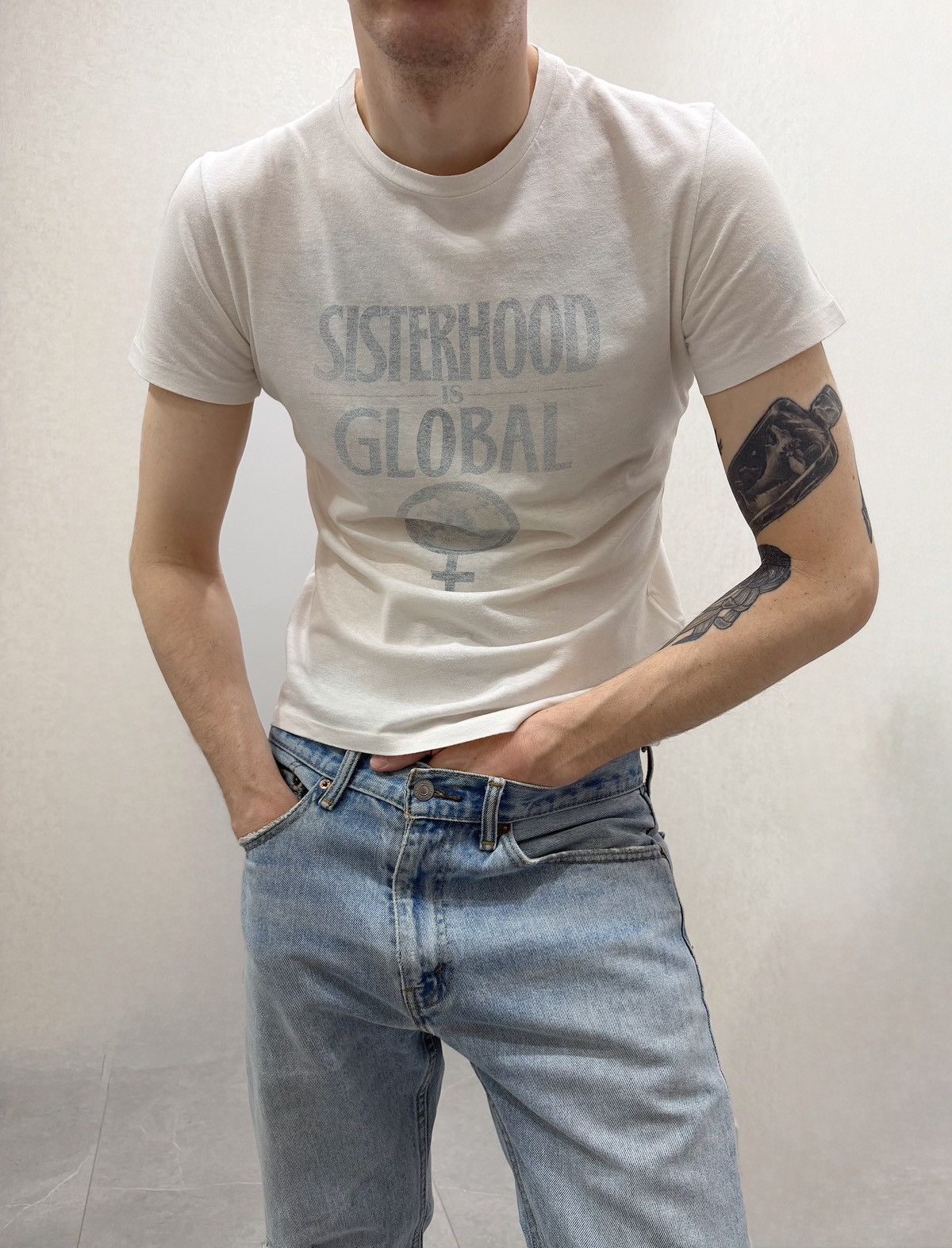 DIOR ‘Sisterhood is Global’ T-Shirt Feminists Hedi Slimane