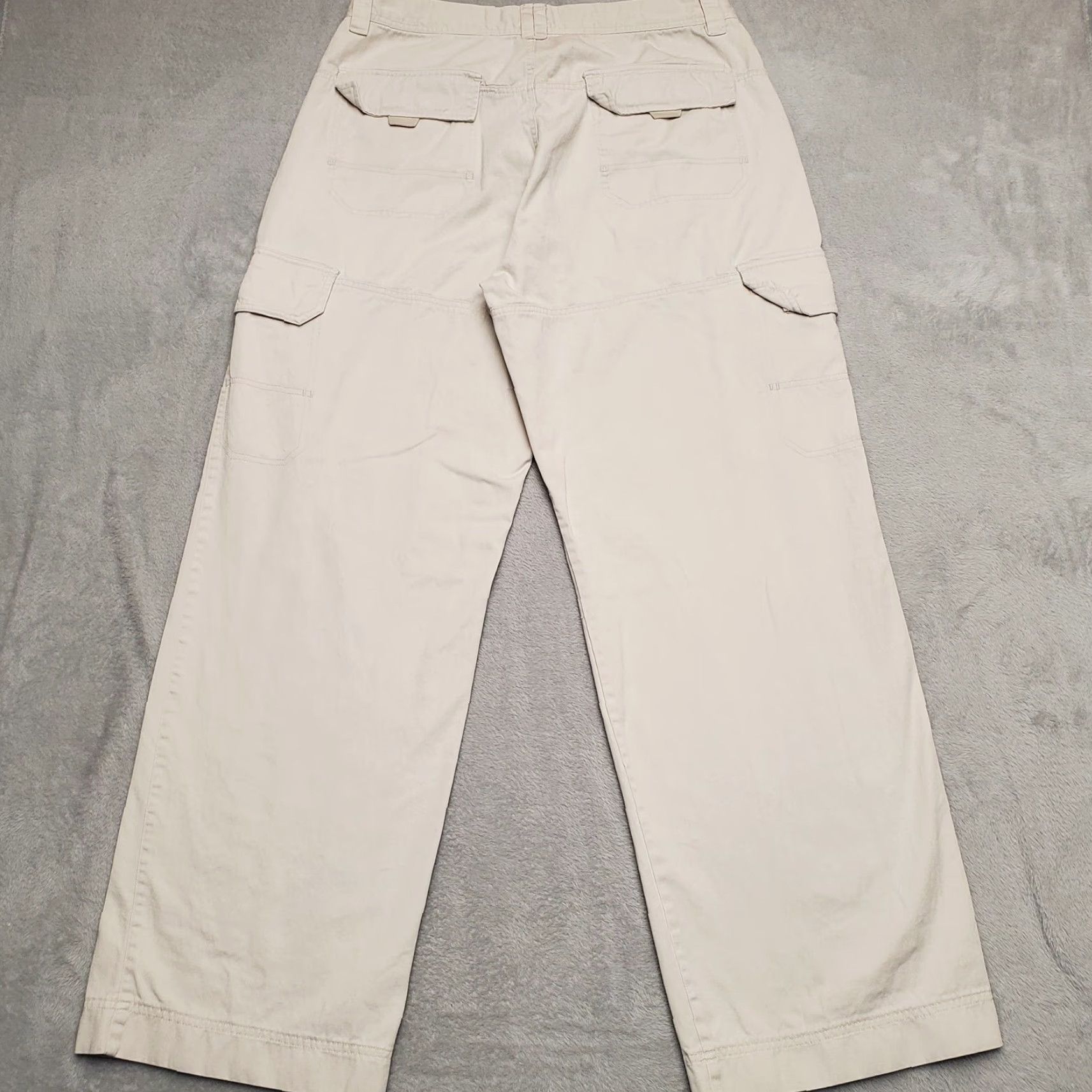 Vintage VINTAGE NESI A.G. Cargo Pants Mens 36x31 Beige Cargo Cotton Utility Y2K Skate Pants Mens Beige Cargo Pocket 5-Pocket Mens Size US 36 / EU 52 - 5 Thumbnail