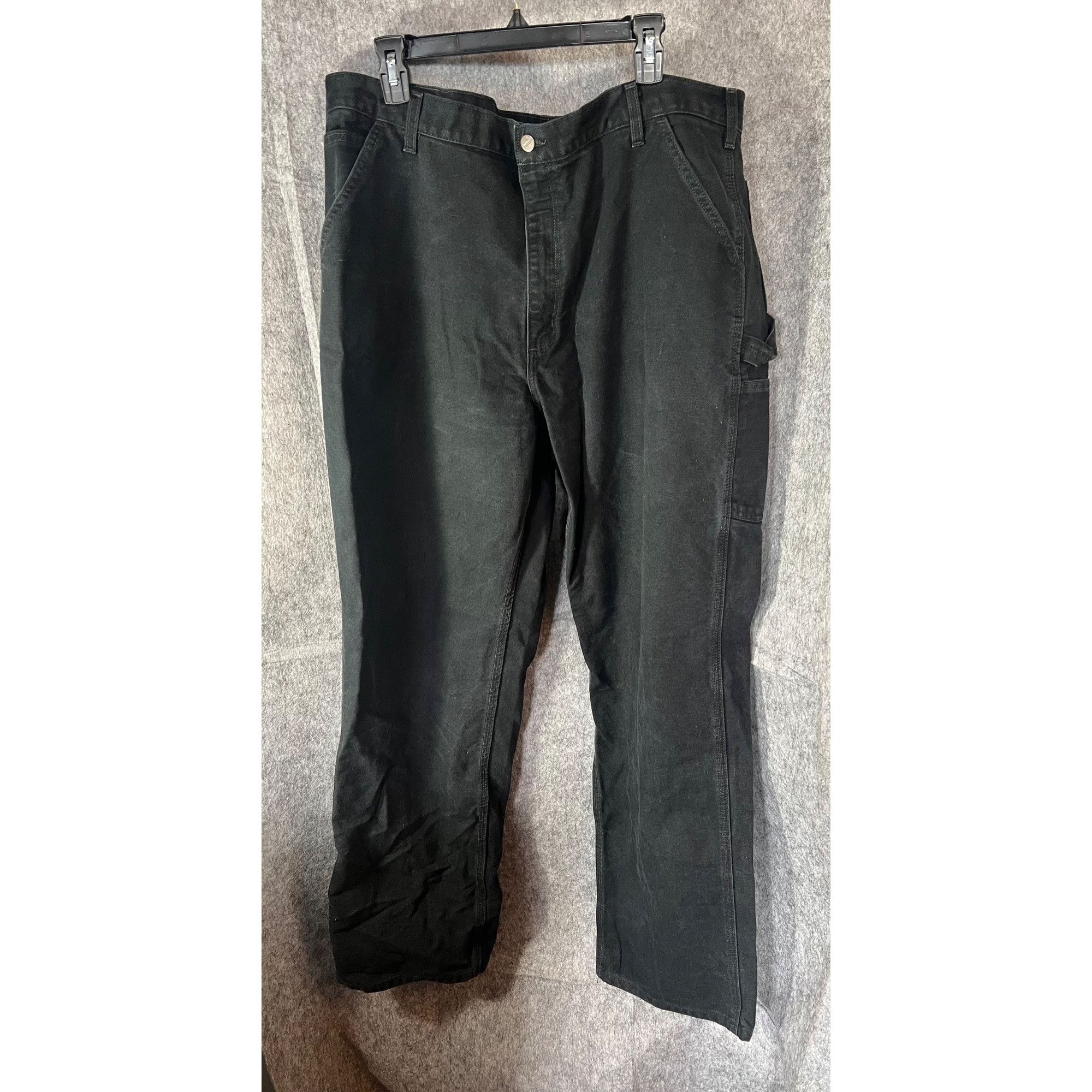 Carhartt Carhartt Mens Black Cotton Work Pants Size 40x34 With Utilit Size US 40 / EU 56 - 4 Thumbnail