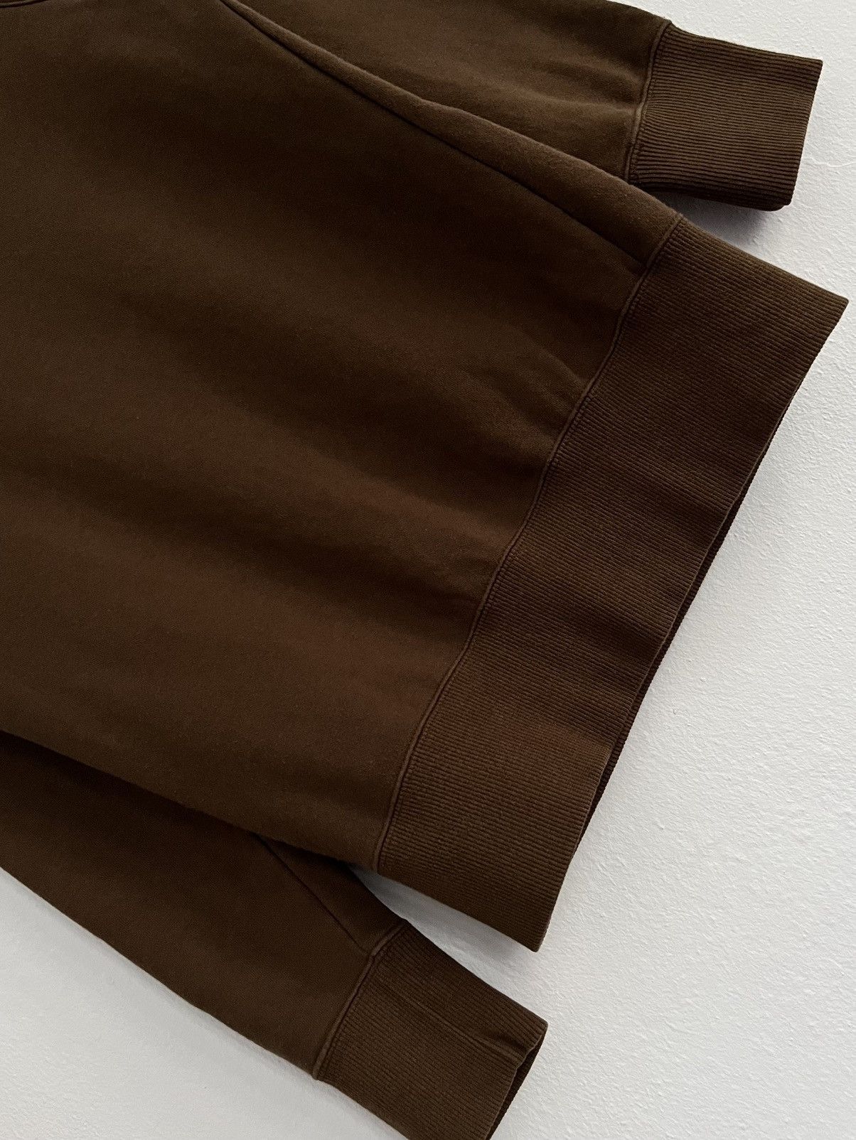 Japanese Brand Vintage Clef De Sol CDS Asymmetrical Brown Sweatshirt 00s Size M / US 6-8 / IT 42-44 - 6 Thumbnail