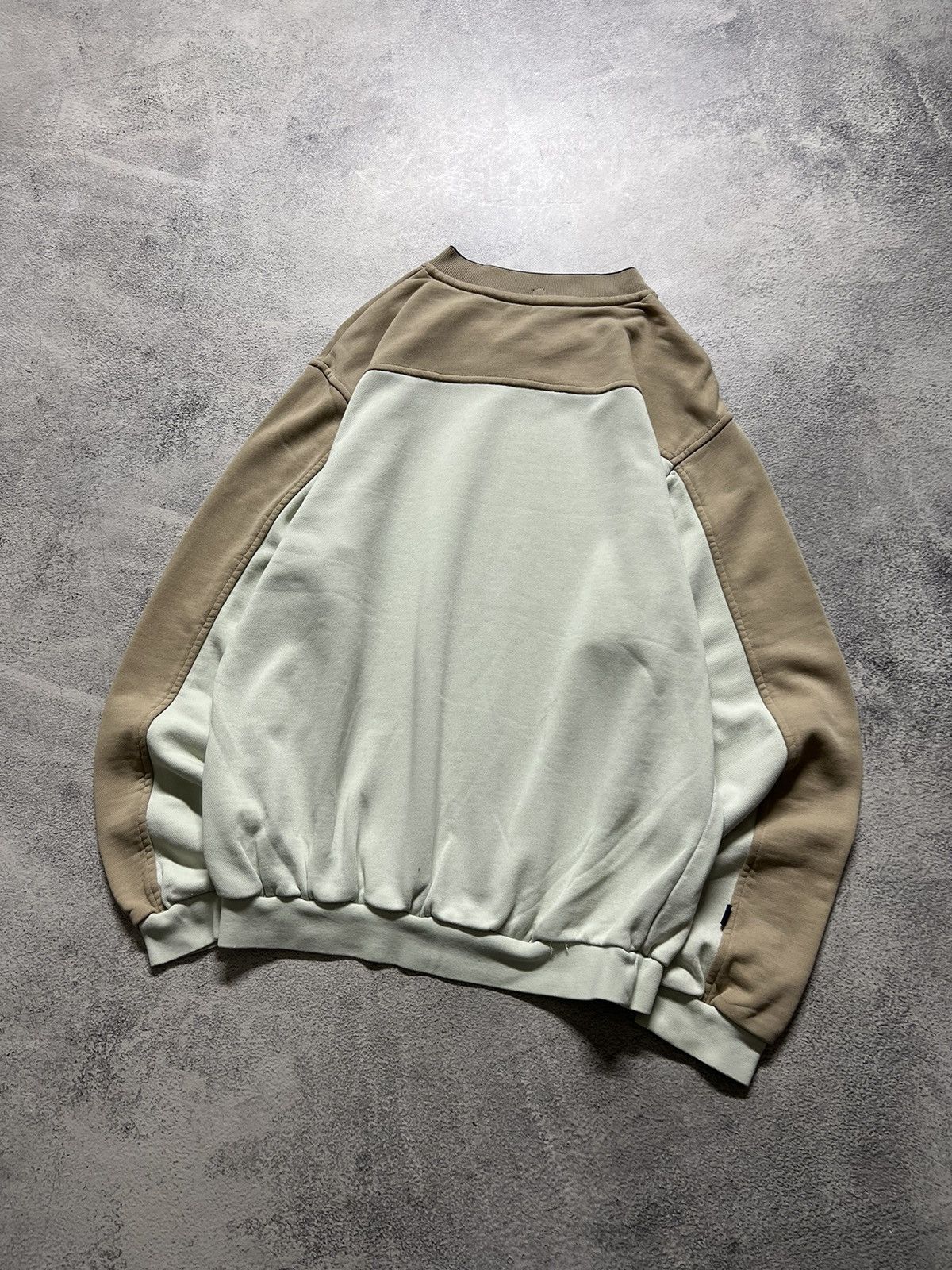 Nike × Vintage Vintage Y2k Nike 💛 Faded Mini Swoosh Sweatshirt 90’s Size US S / EU 44-46 / 1 - 11 Thumbnail