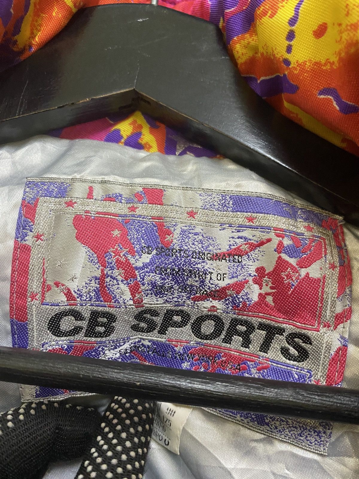 CB Sports Vintage Perjeni Sport Purple Abstract Windbreaker Jacket Size US M / EU 48-50 / 2 - 7 Thumbnail