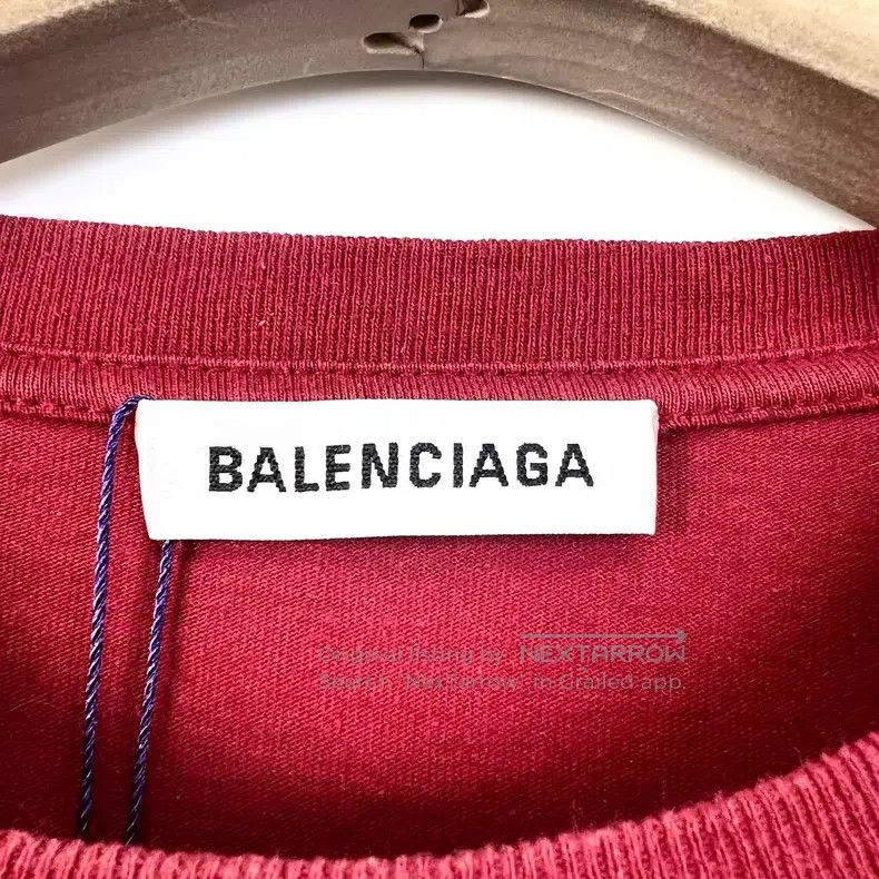 Balenciaga Balenciaga Red BB wheat ear print short-sleeve t-shirt Size US S / EU 44-46 / 1 - 4 Thumbnail