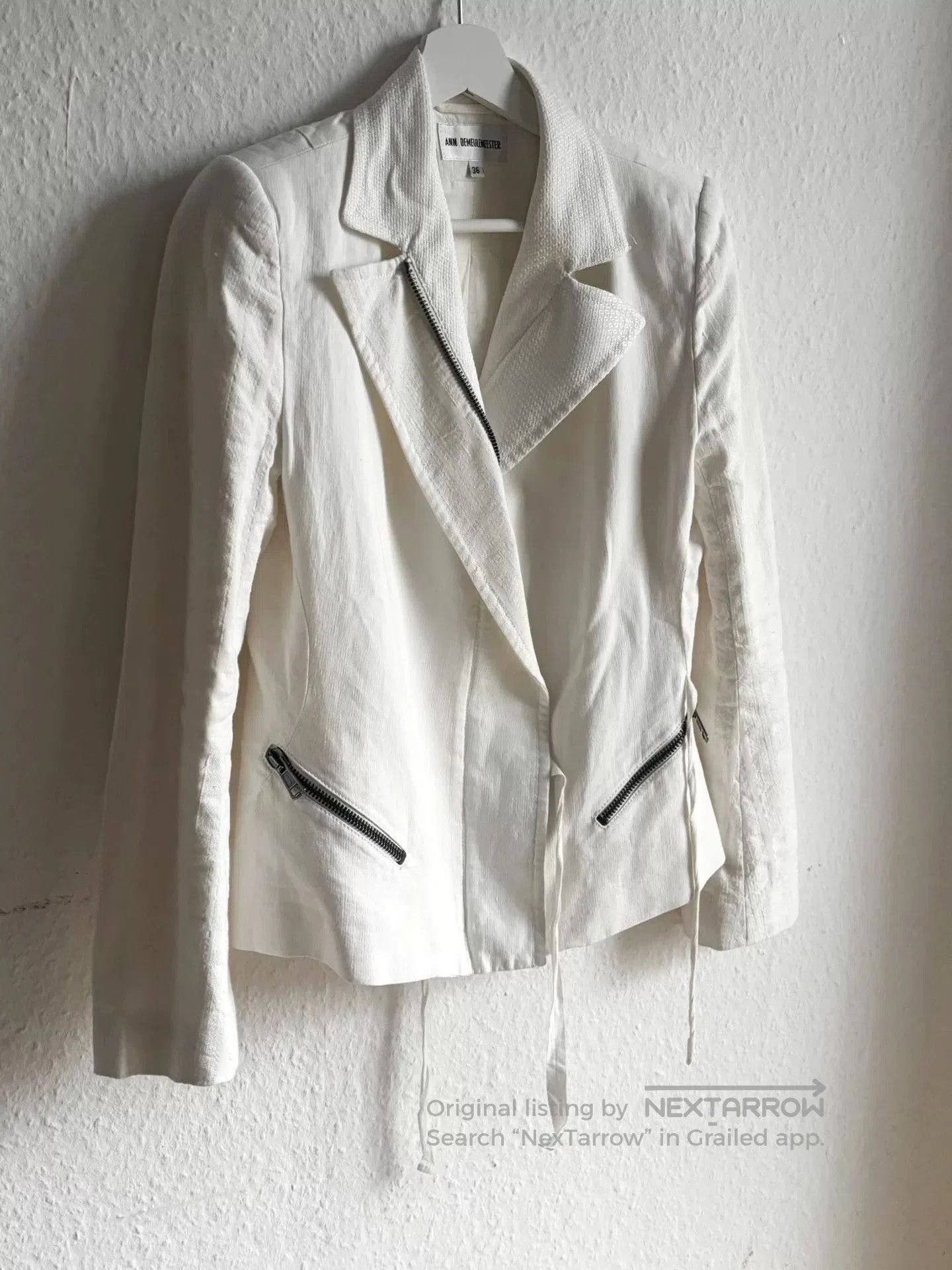 Ann Demeulemeester Ann Demeulemeester White Label Jacket. Size XS / US 0-2 / IT 36-38 - 3 Thumbnail