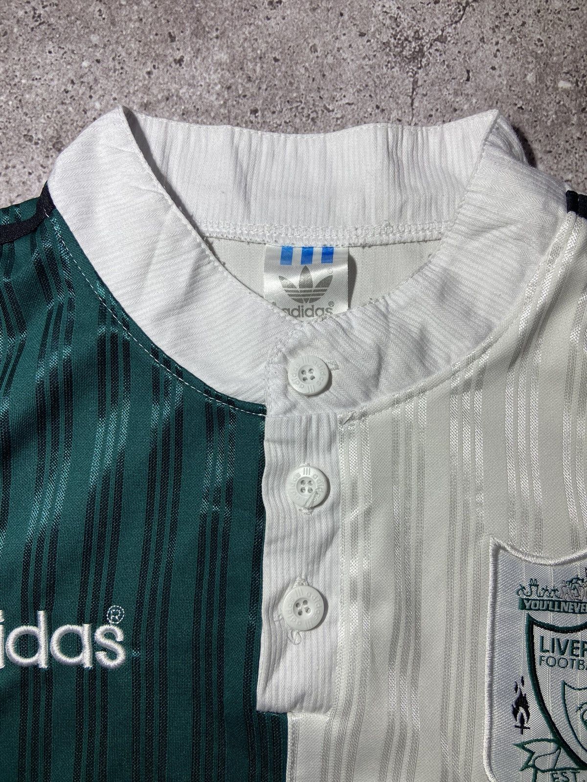 Adidas × Vintage 💥Liverpool 1995 Vintage Adidas Football Jersey T-shirt‼️ Size US XXL / EU 58 / 5 - 10 Thumbnail