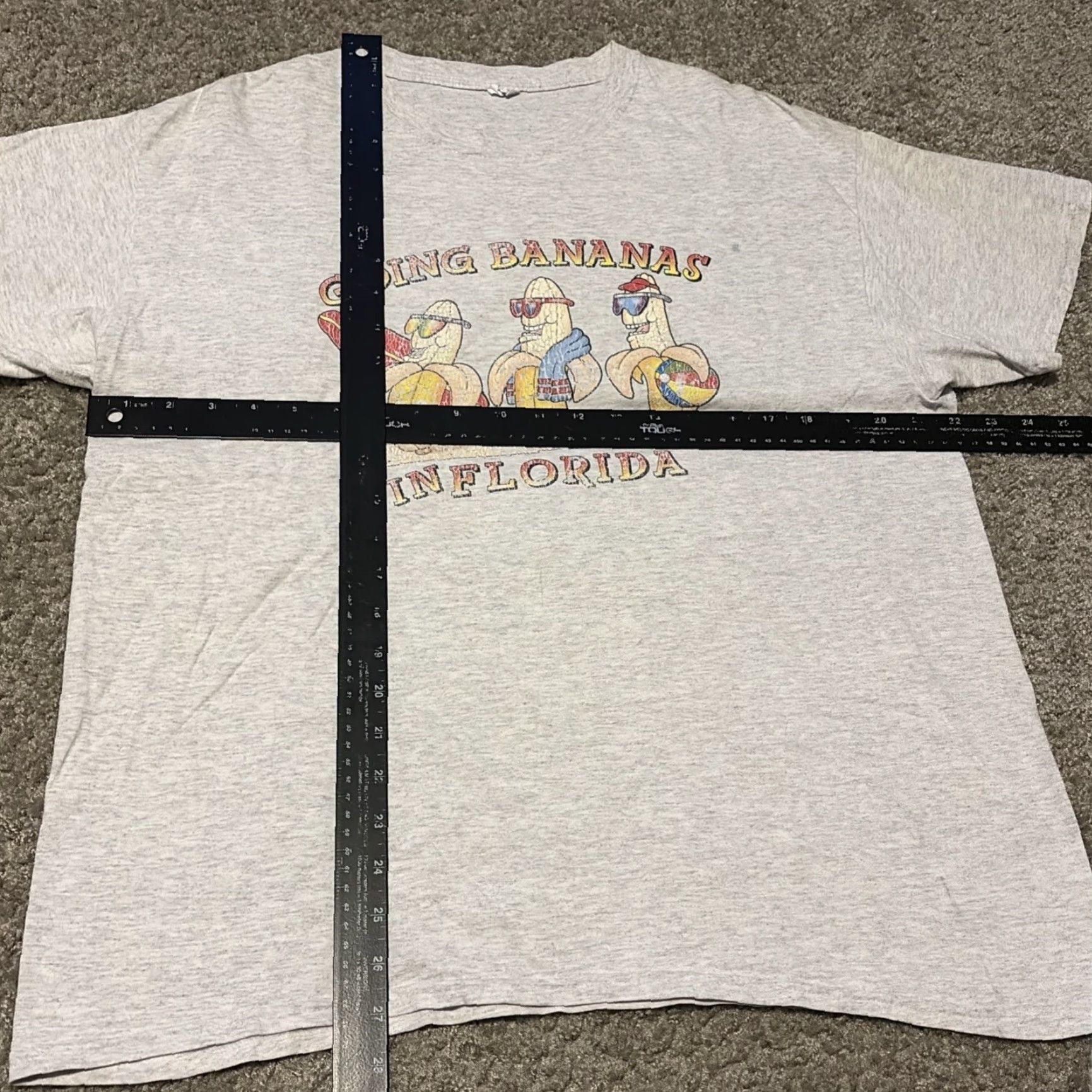 Vintage VINTAGE Going Bananas In Florida Funny Tourist Graphic T-Shirt Large Mens Gray Monkey Retro Shirt Size US L / EU 52-54 / 3 - 5 Thumbnail