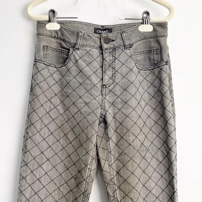 Chanel Chanel Grey Women's Denim Pants . Size 23" - 2 Thumbnail