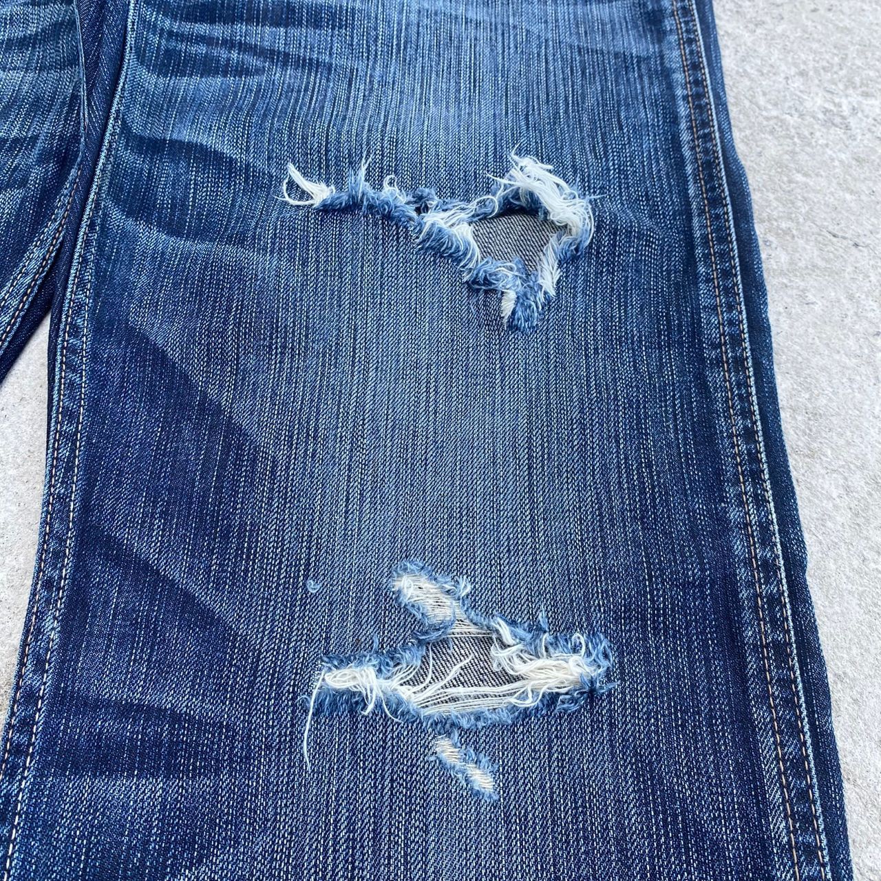 If Six Was Nine Vintage Back Number Black Label Distressed Denim Size US 32 / EU 48 - 15 Thumbnail