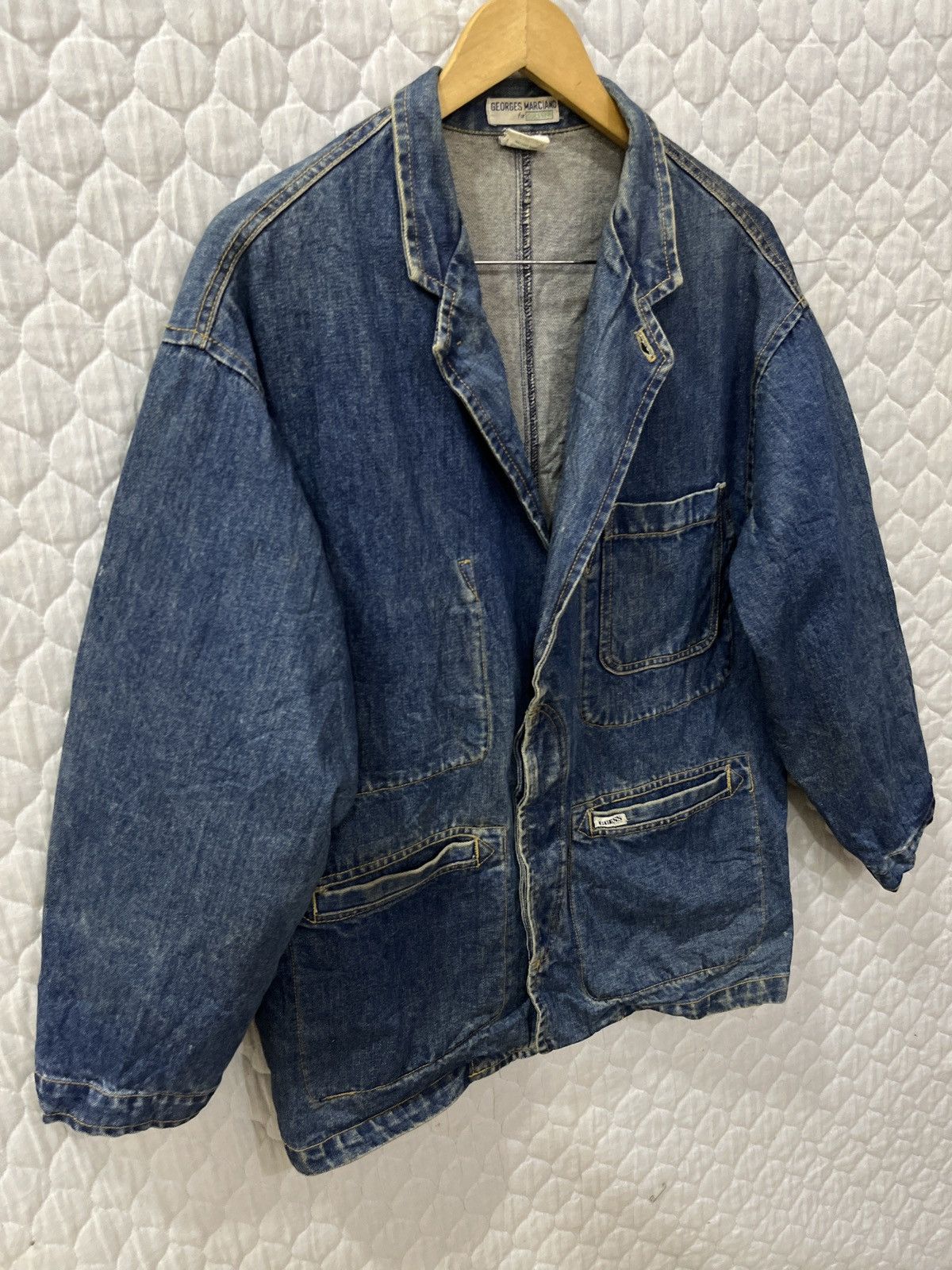 Guess (Zzzz)🔥🔥STEALS VINTAGE GUESS GEORGES MARCIANO DENIM JACKET Size US S / EU 44-46 / 1 - 3 Thumbnail
