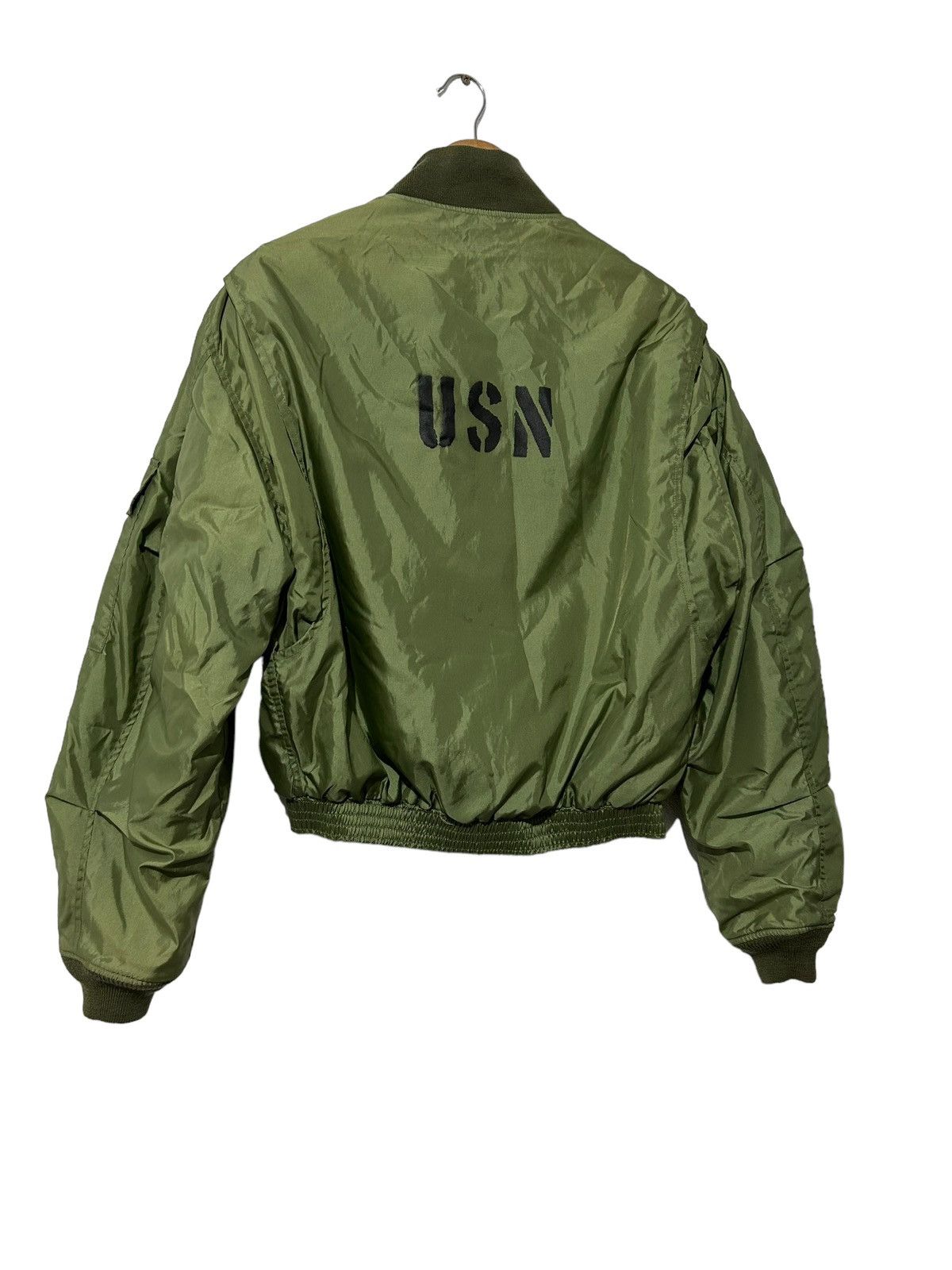 Vintage Vintage USN Bomber jacket Talon Zip size on Tag 42 Regular Size US S / EU 44-46 / 1 - 4 Thumbnail