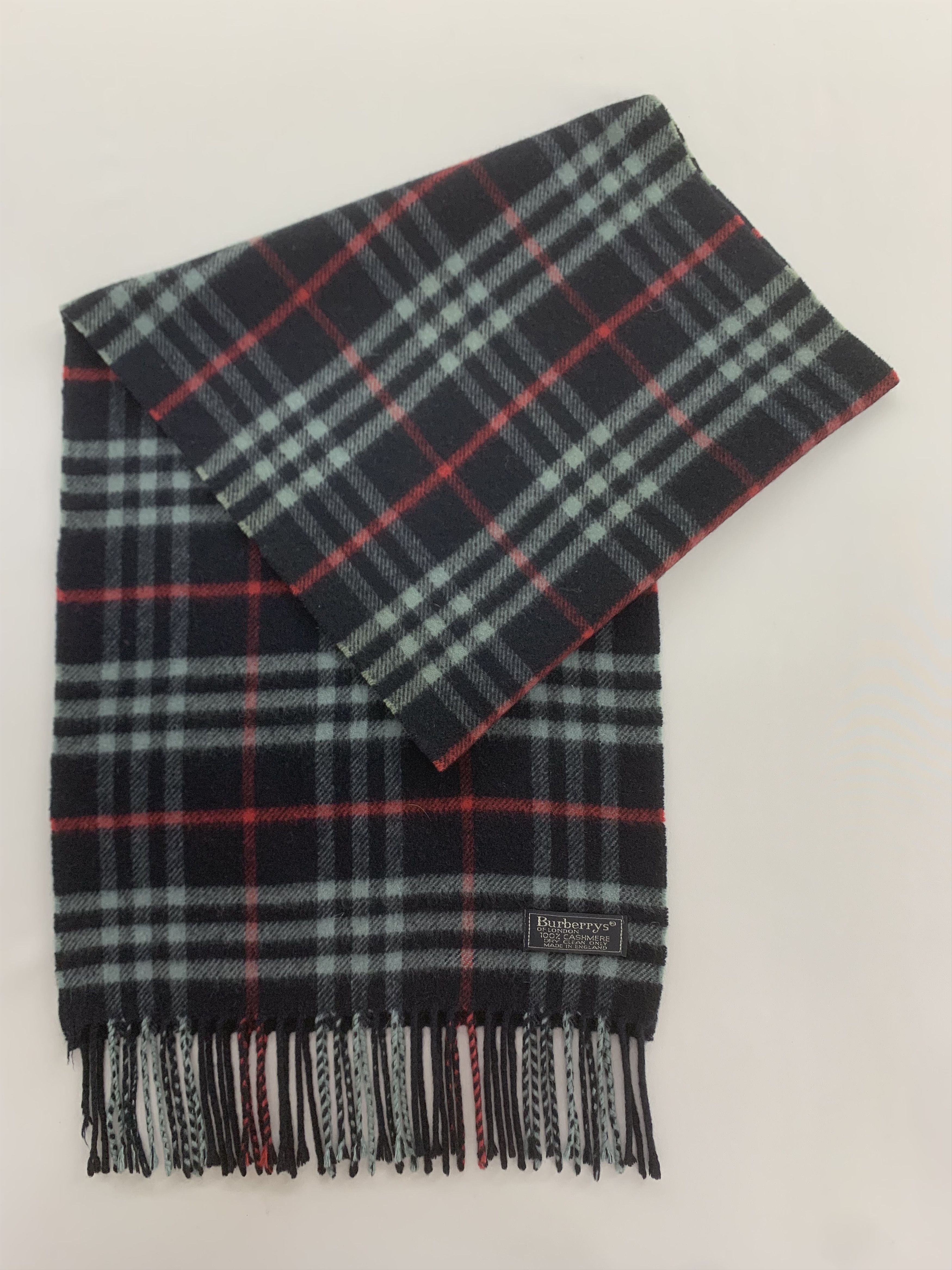 Burberry Vintage Burberrys Scarf Cashmere Muffler Neck Wrap BL3132 Size ONE SIZE - 3 Thumbnail