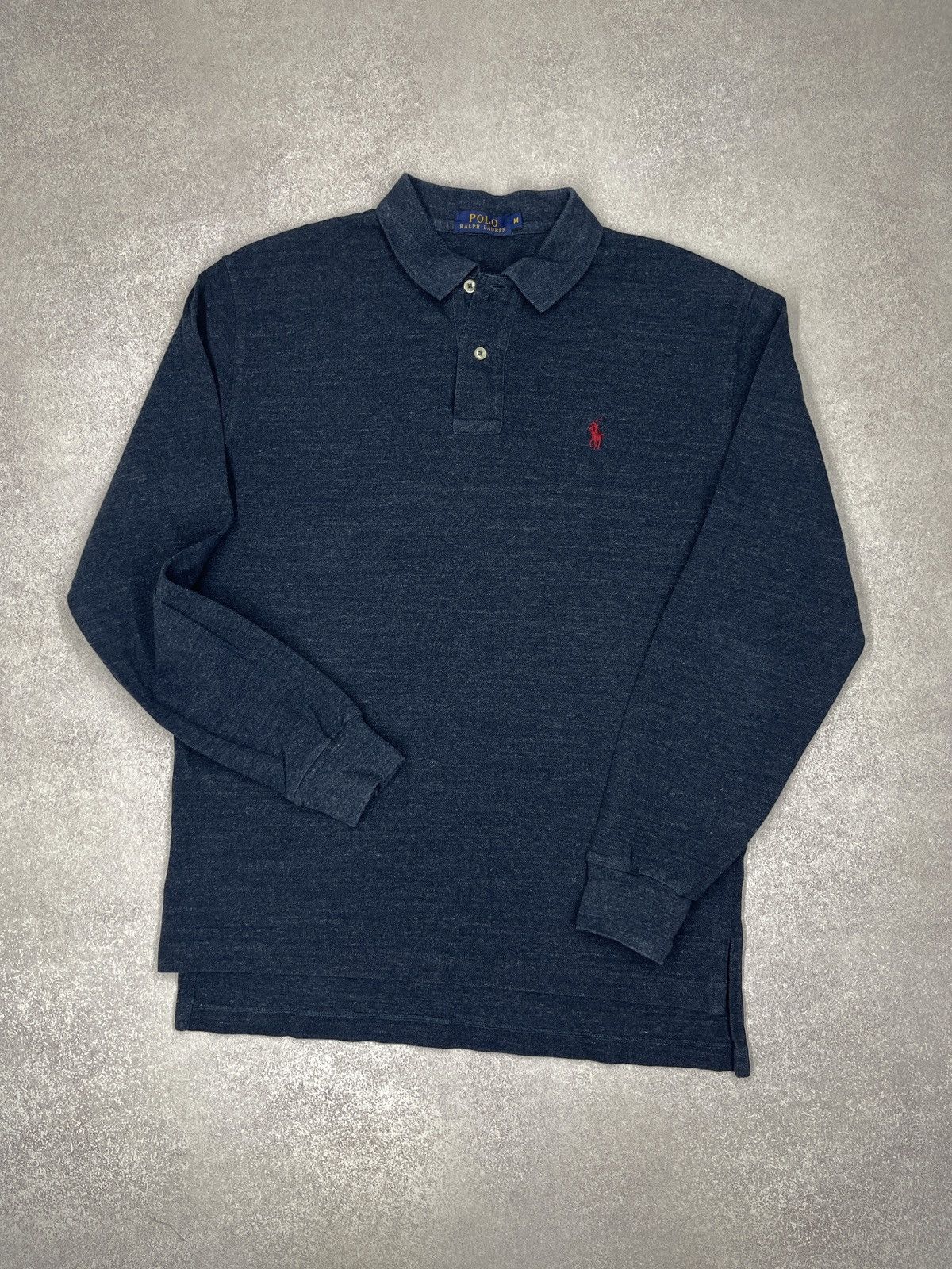 Polo Ralph Lauren Mens Ralph Lauren Rugby Polo Longsleeve Navy Y2K Size US M / EU 48-50 / 2 - 2 Thumbnail