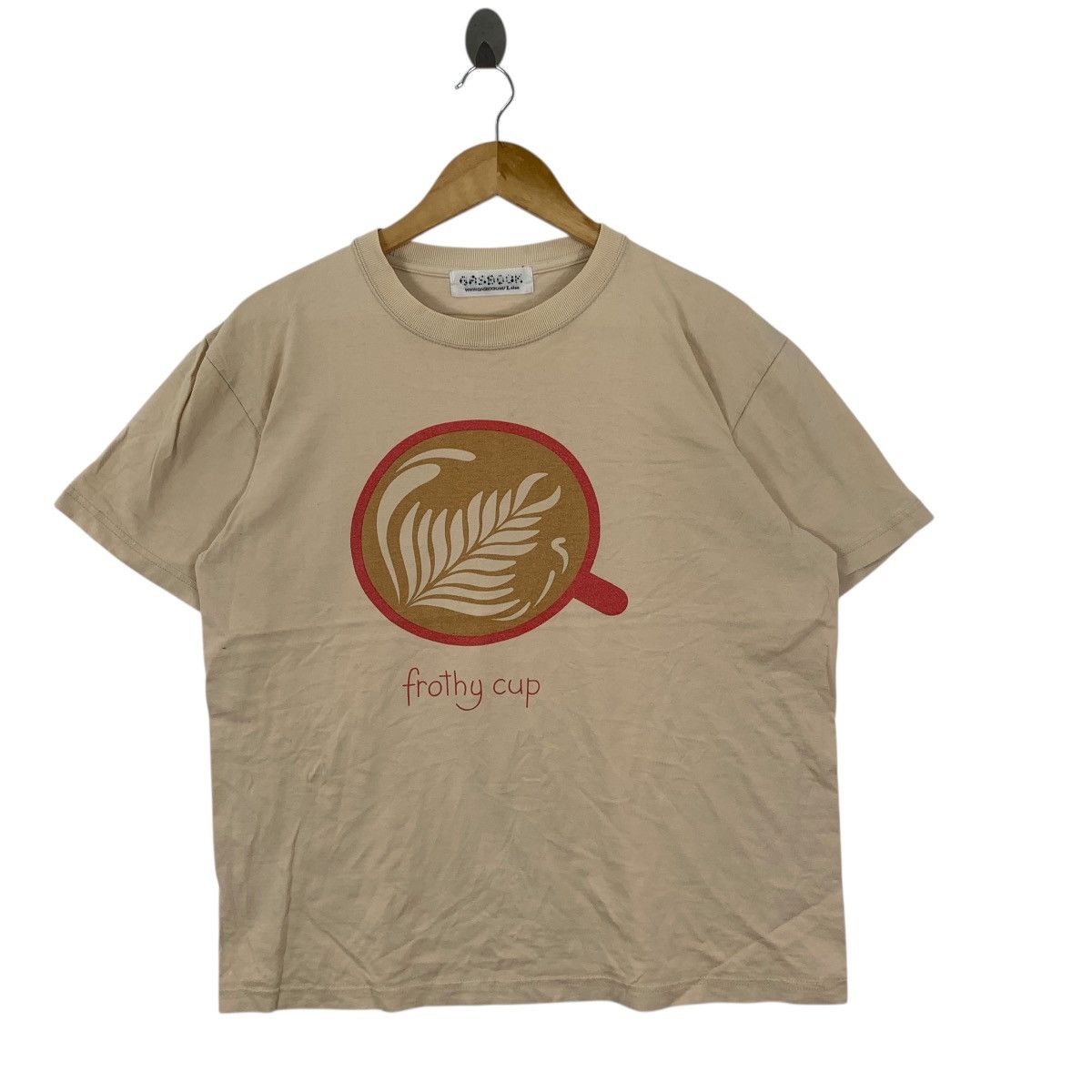 Vintage Vintage GASBOOK TOKYO Gas As Interface Frothy Cup Tee Shirt Size US L / EU 52-54 / 3 - 4 Thumbnail