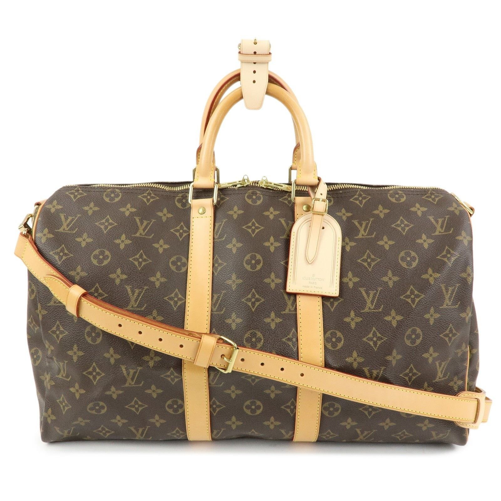 Louis Vuitton Louis Vuitton Monogram Keepall Bandouliere 45 Duffle Bag Size ONE SIZE - 1 Thumbnail
